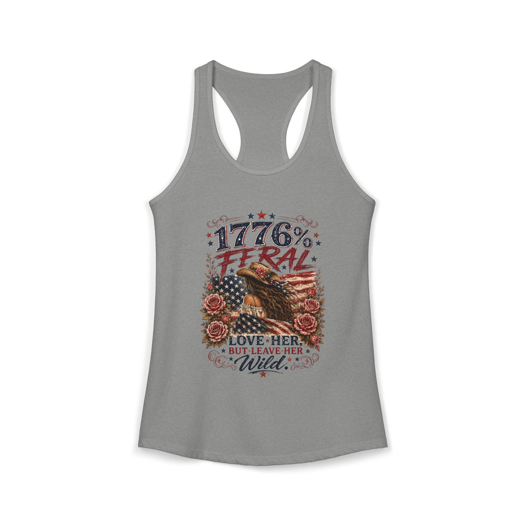 Keep Her Wild 1776% Feral Roses Racerback Tank