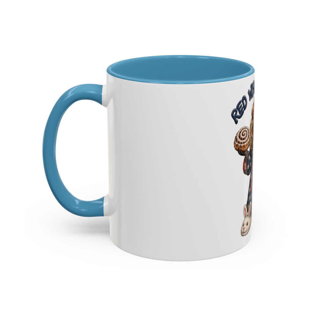 Red White and Feral Raccoon Coffee Mug