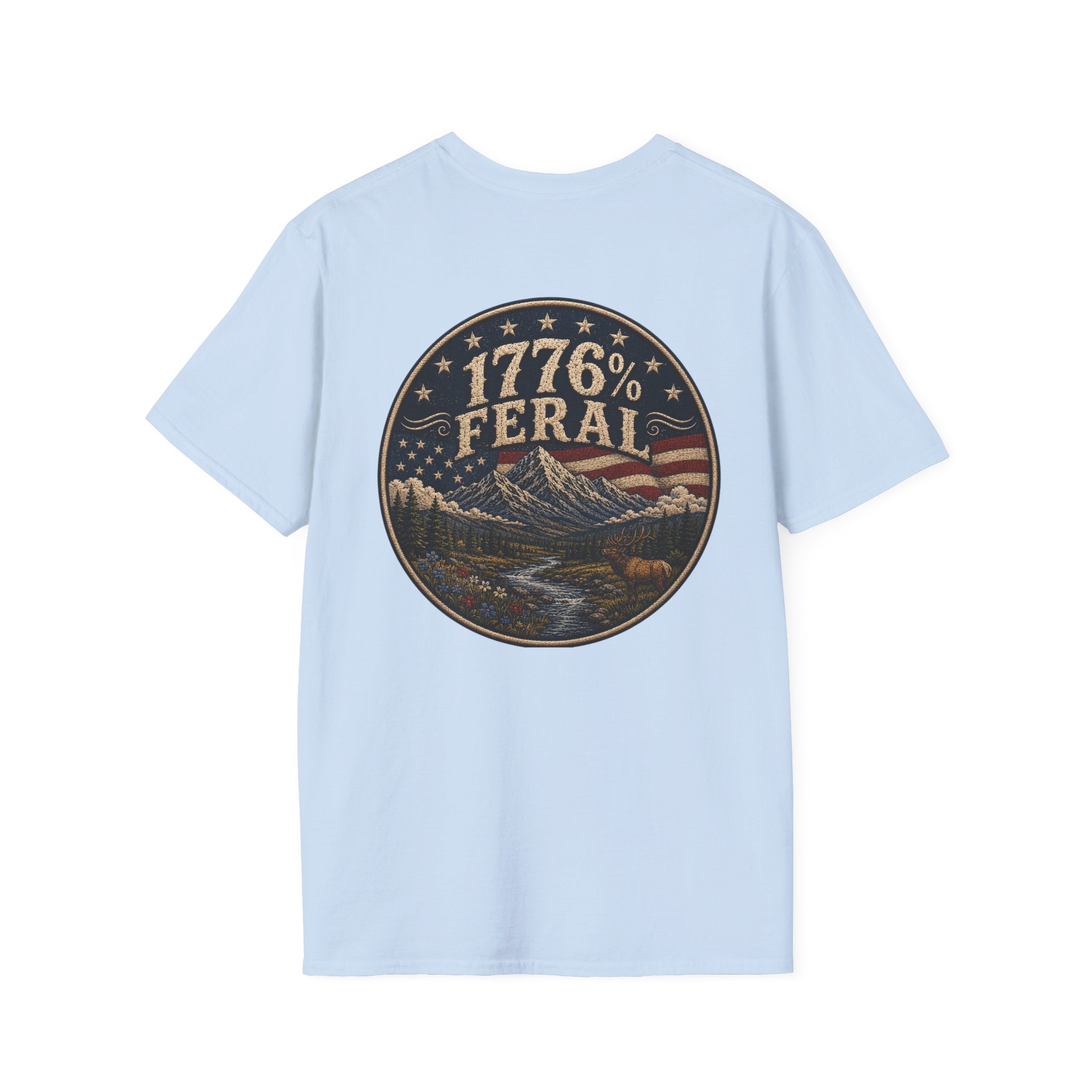 America the Beautiful Scene T-Shirt — 1776% Feral Collection