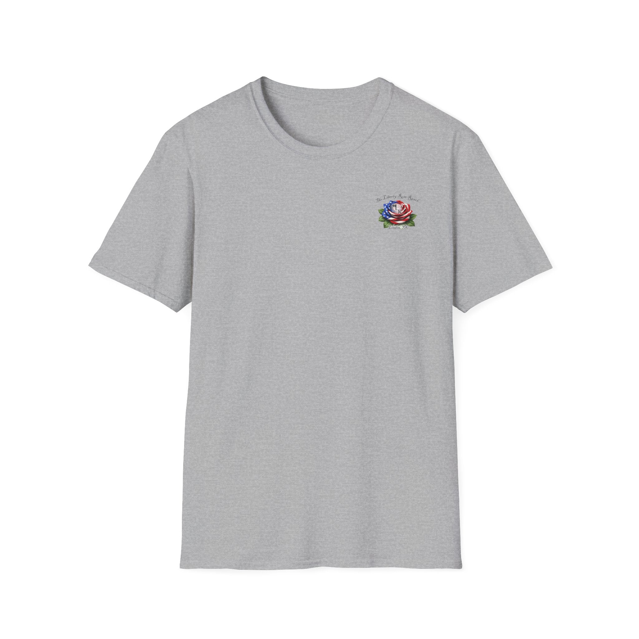 Texas Back Roads T-Shirt — "God Bless Texas Backroads" Vintage Sunset Graphic. Liberty Rose Ranch