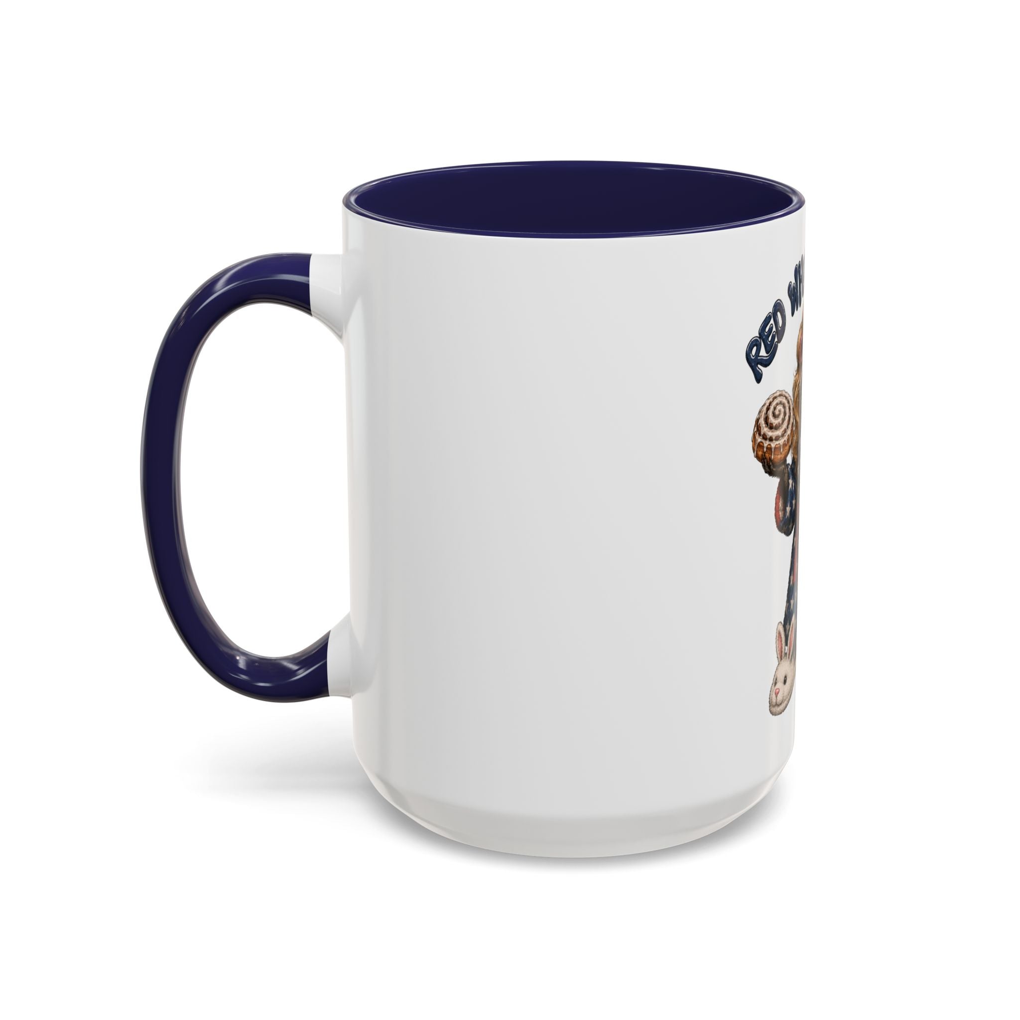 Red White and Feral Raccoon Coffee Mug