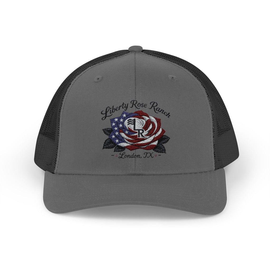Liberty Rose- Black Leaf Edition, Trucker Cap — Liberty Rose Ranch, London TX Snapback