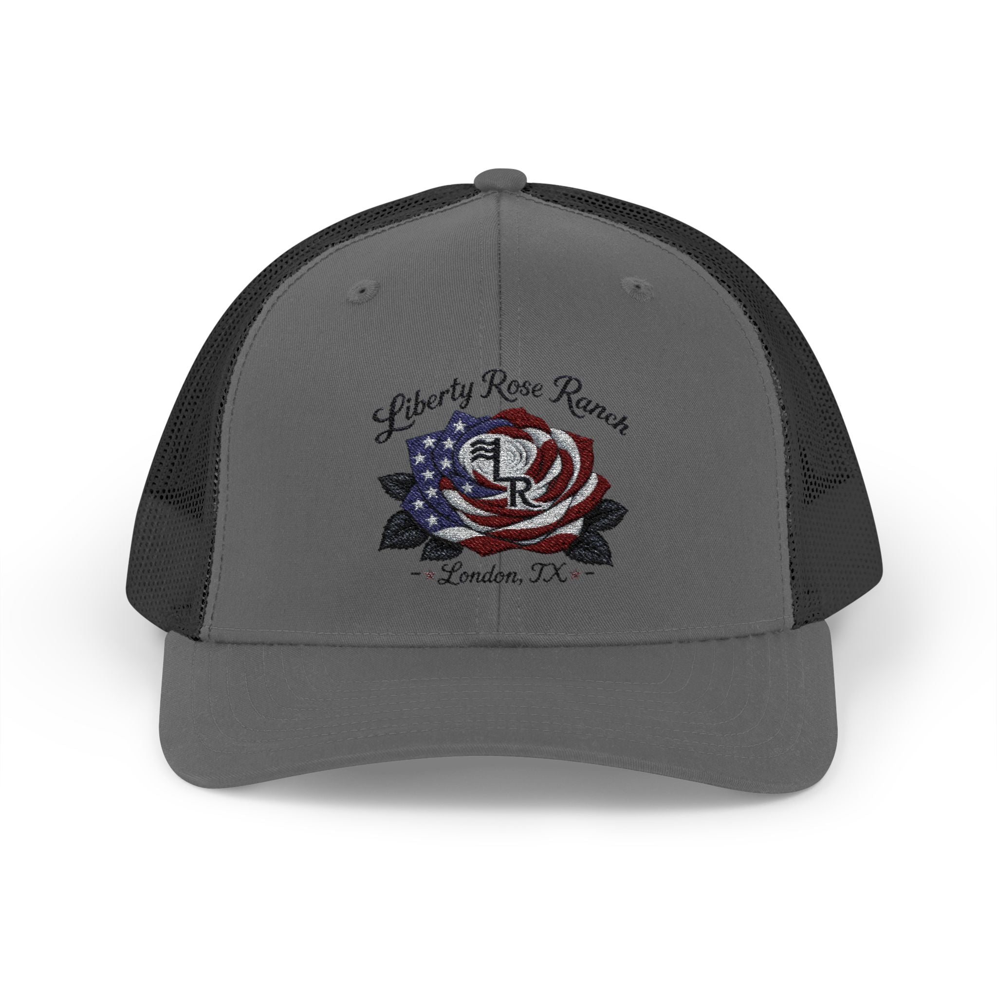 Liberty Rose- Black Leaf Edition, Trucker Cap — Liberty Rose Ranch, London TX Snapback