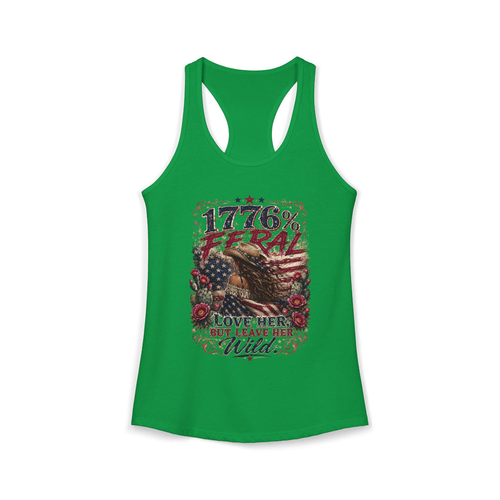 Leave Her Wild Cactus Flower Racerback Tank — 1776% Feral Collection