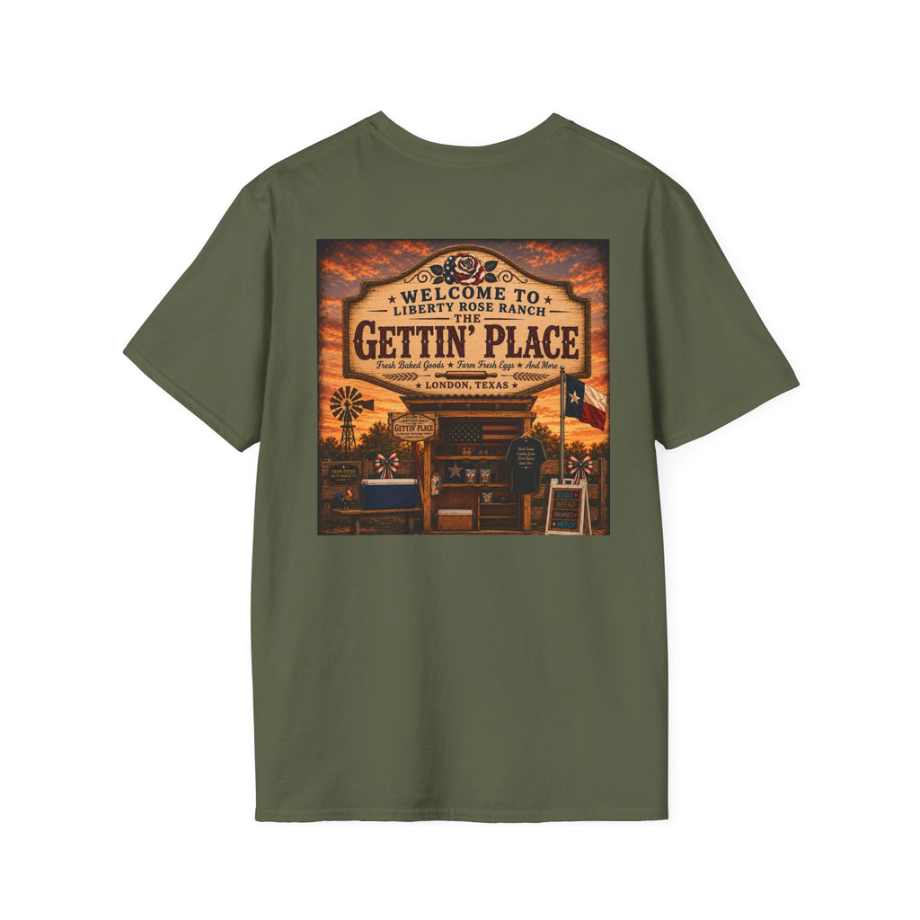 Gettin' Place Ranch T-Shirt – Welcome to Liberty Rose Retro Western Tee
