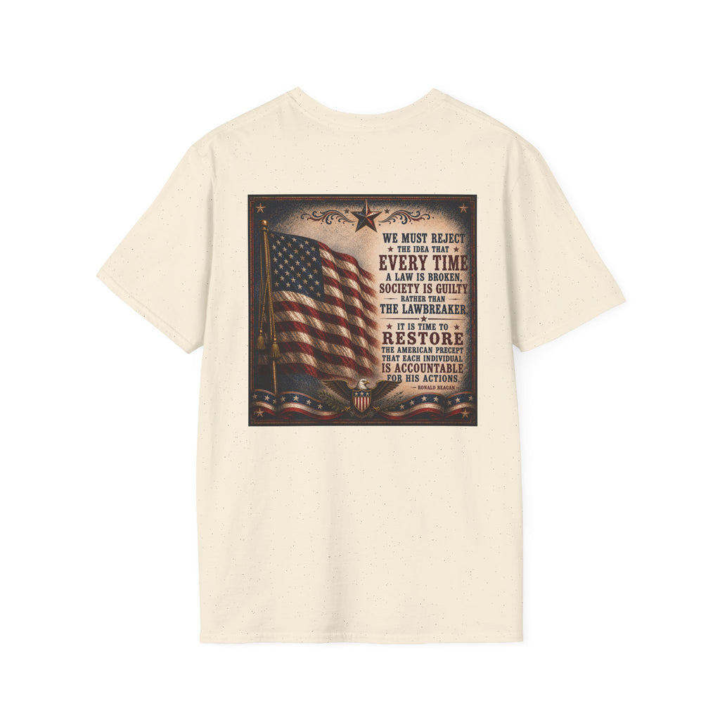 Restore Accountability Reagan Quote T-Shirt — Presidential Collection