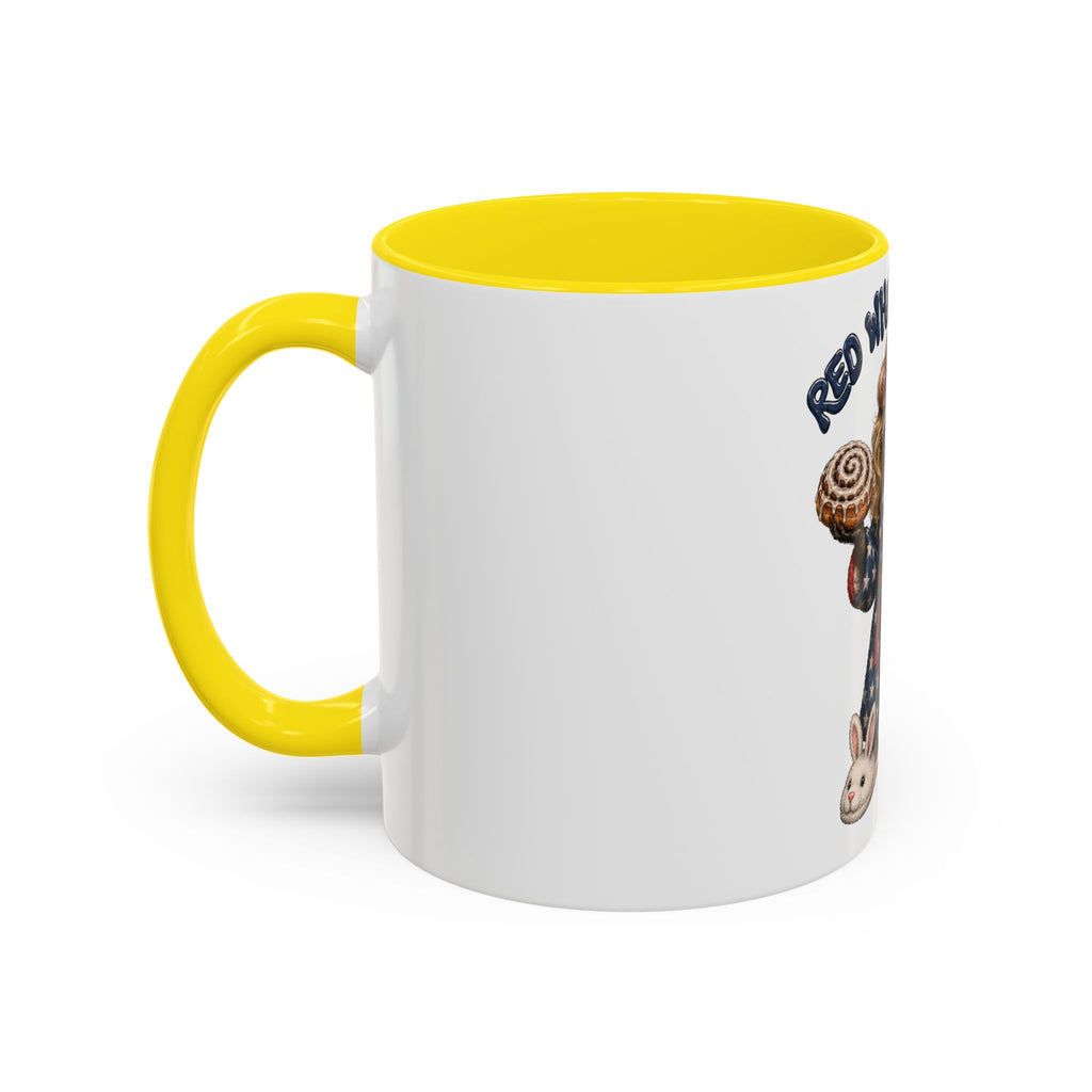 Red White and Feral Raccoon Coffee Mug