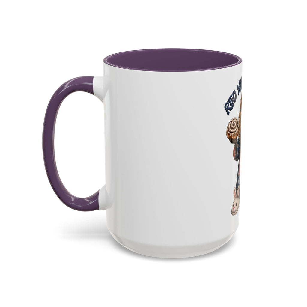 Red White and Feral Raccoon Coffee Mug