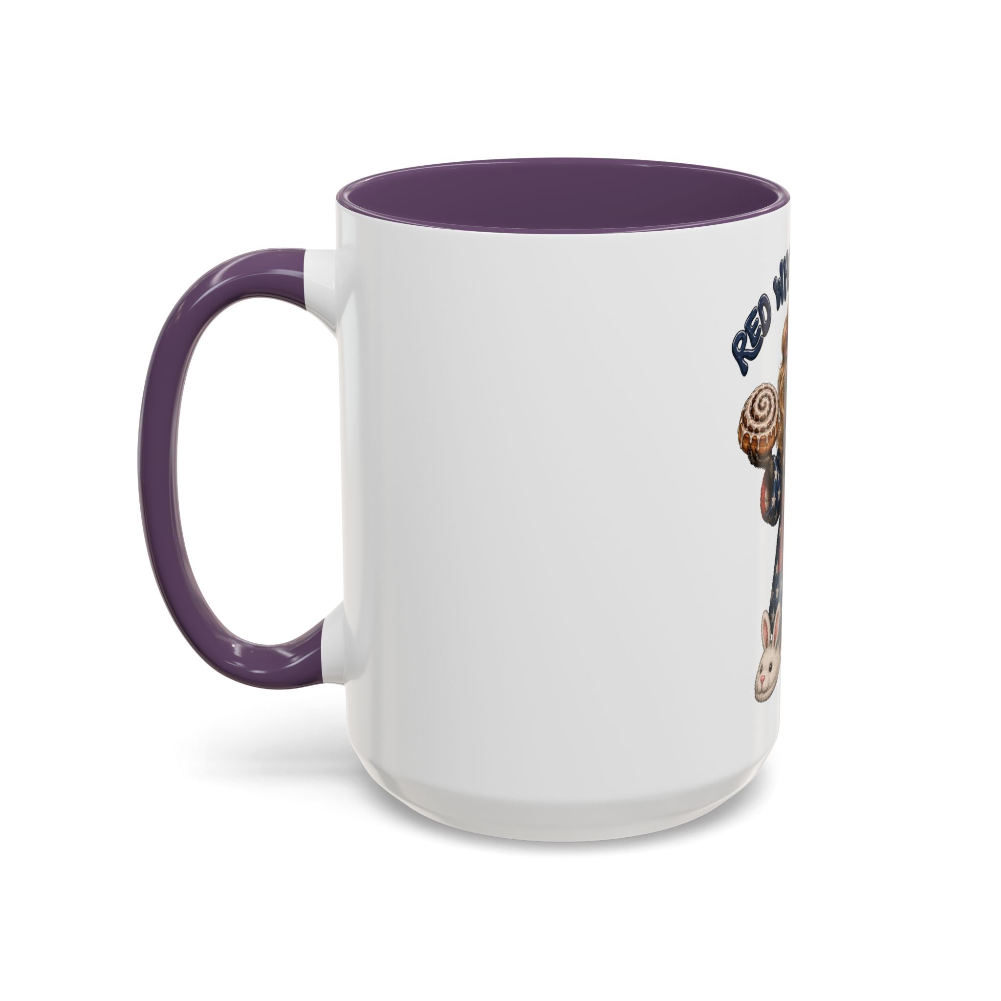Red White and Feral Raccoon Coffee Mug