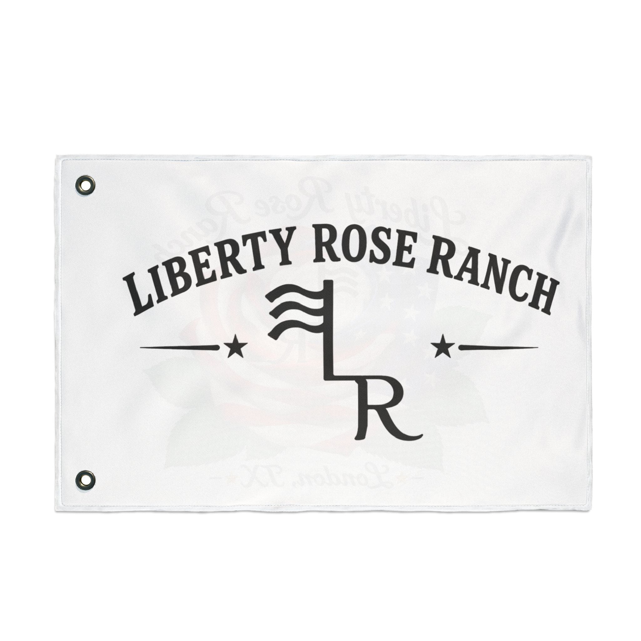 Liberty Rose Ranch Double-Sided Flag — Liberty Rose Rose Ranch Banner (London, TX)