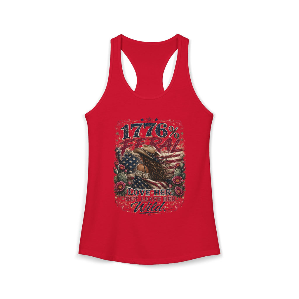 Leave Her Wild Cactus Flower Racerback Tank — 1776% Feral Collection