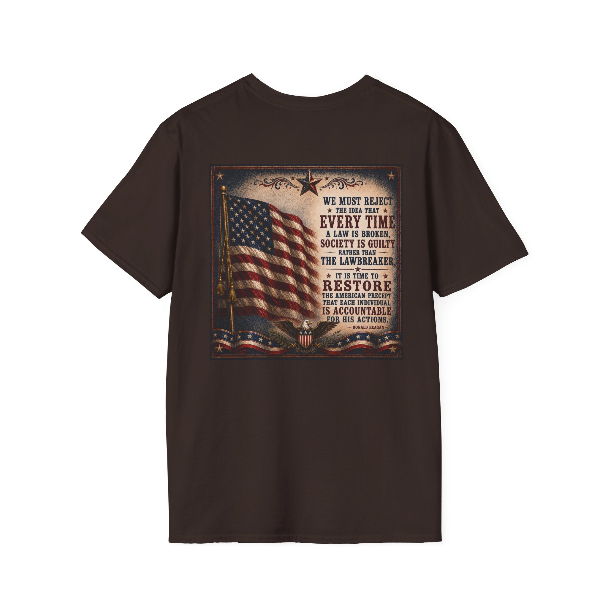 Restore Accountability Reagan Quote T-Shirt — Presidential Collection