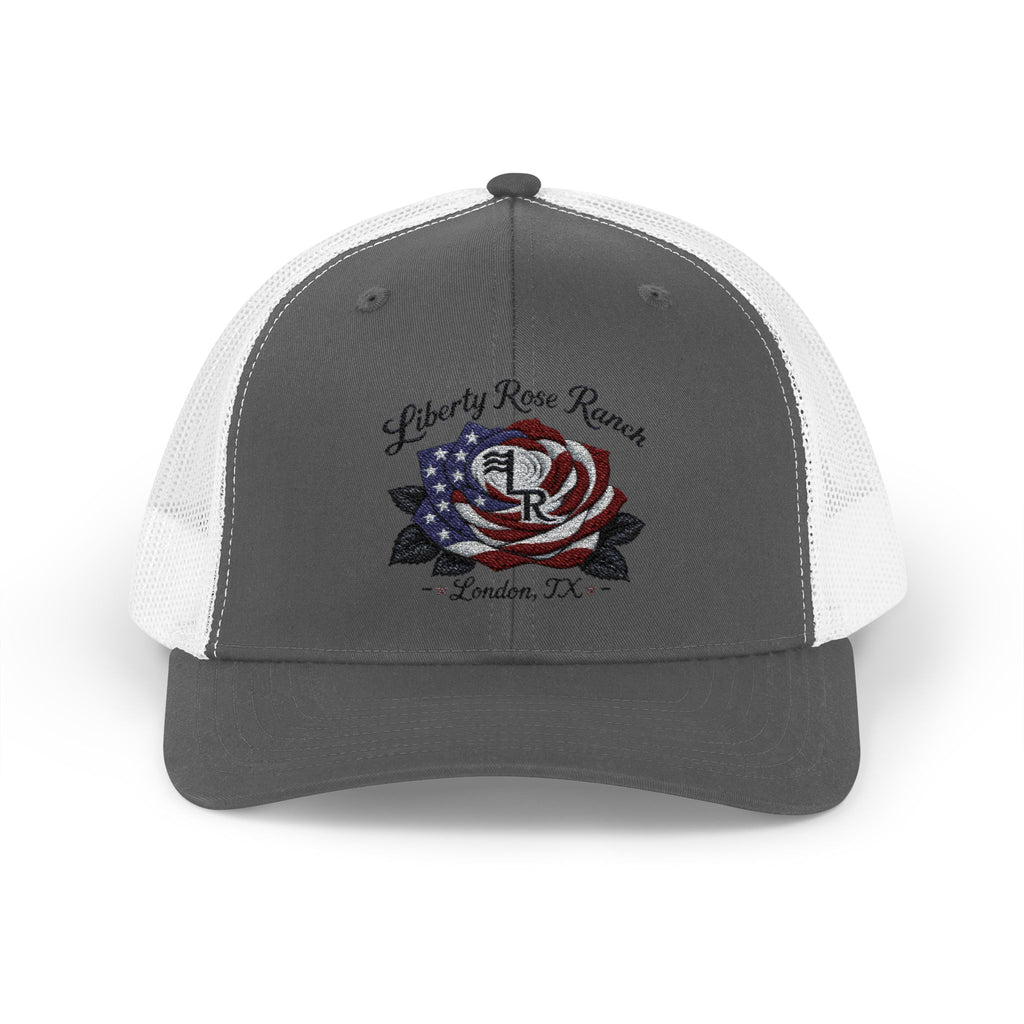 Liberty Rose- Black Leaf Edition, Trucker Cap — Liberty Rose Ranch, London TX Snapback