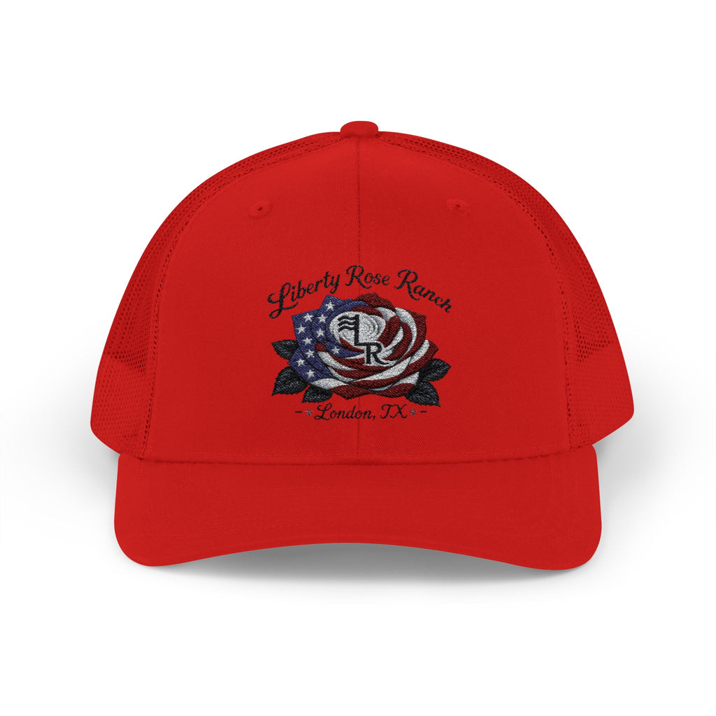 Liberty Rose- Black Leaf Edition, Trucker Cap — Liberty Rose Ranch, London TX Snapback