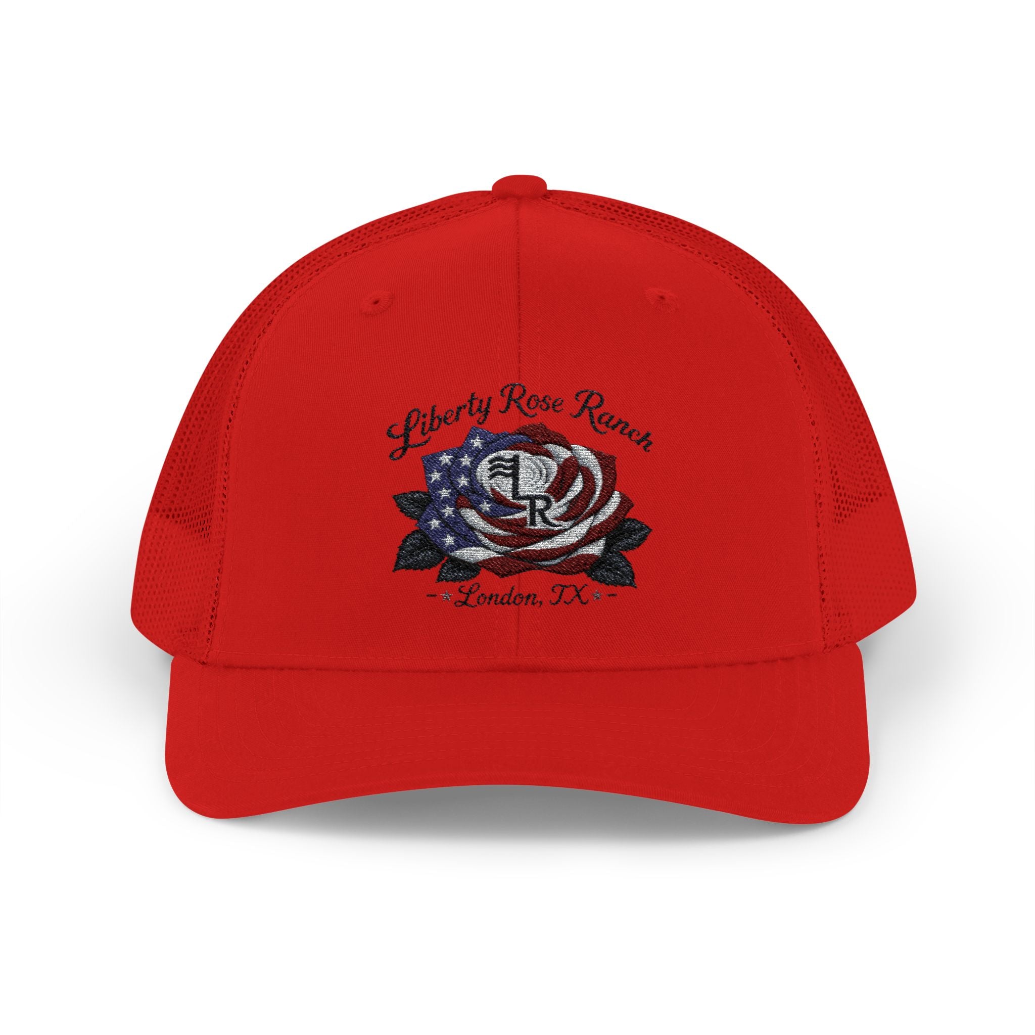 Liberty Rose- Black Leaf Edition, Trucker Cap — Liberty Rose Ranch, London TX Snapback