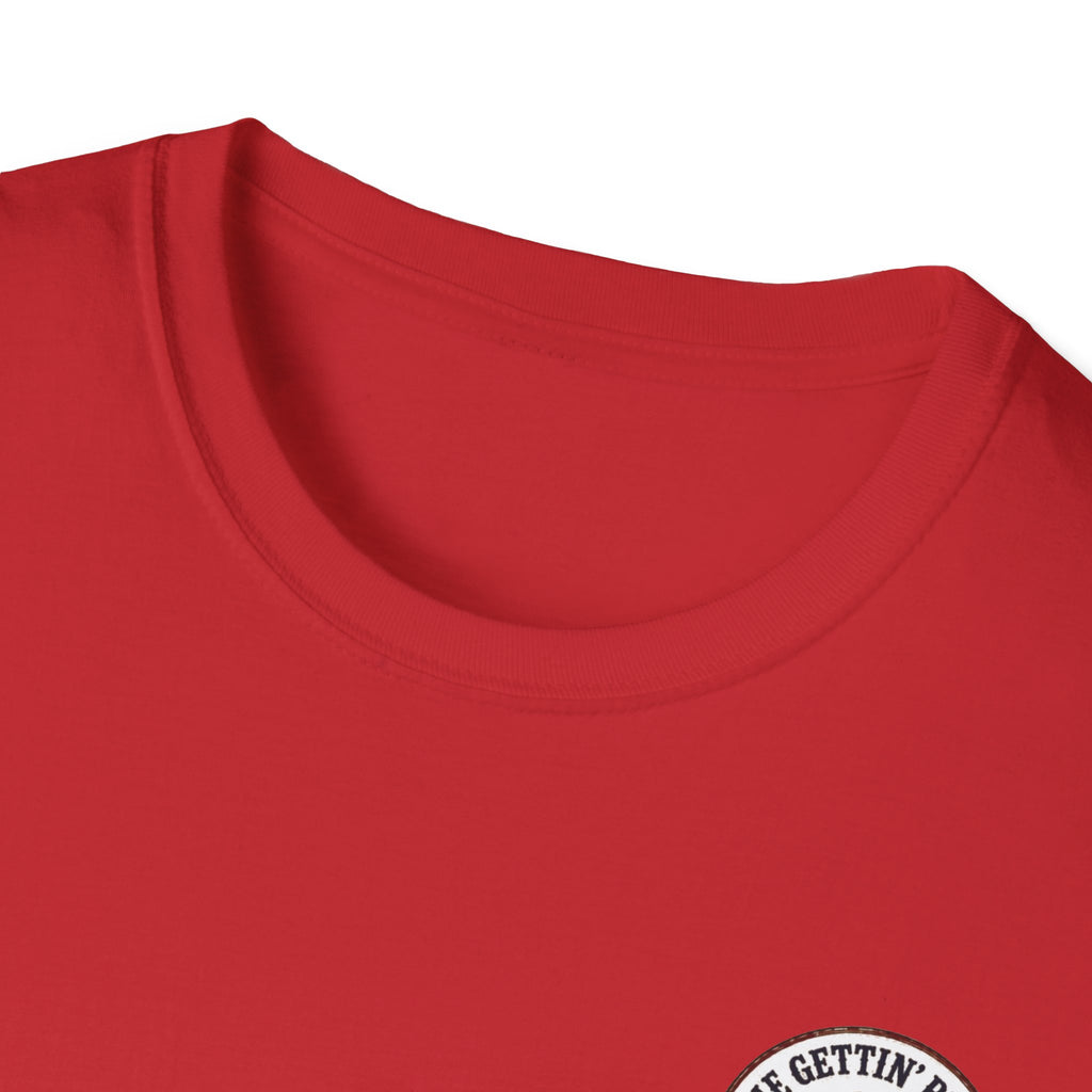 T-Shirt — Savage Baker Patriotic Retro Logo Tee (front chest patch & back graphic)