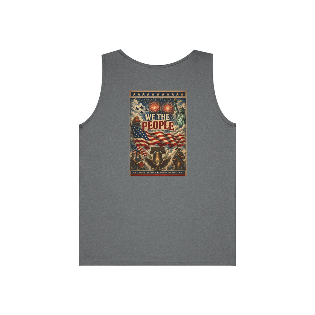 Patriotic "We The People" 4th of July Theme Graphic Tank Top