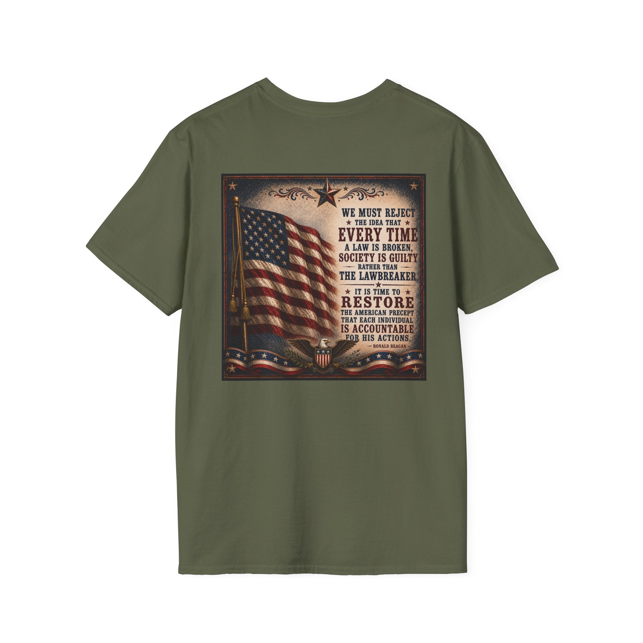 Restore Accountability Reagan Quote T-Shirt — Presidential Collection