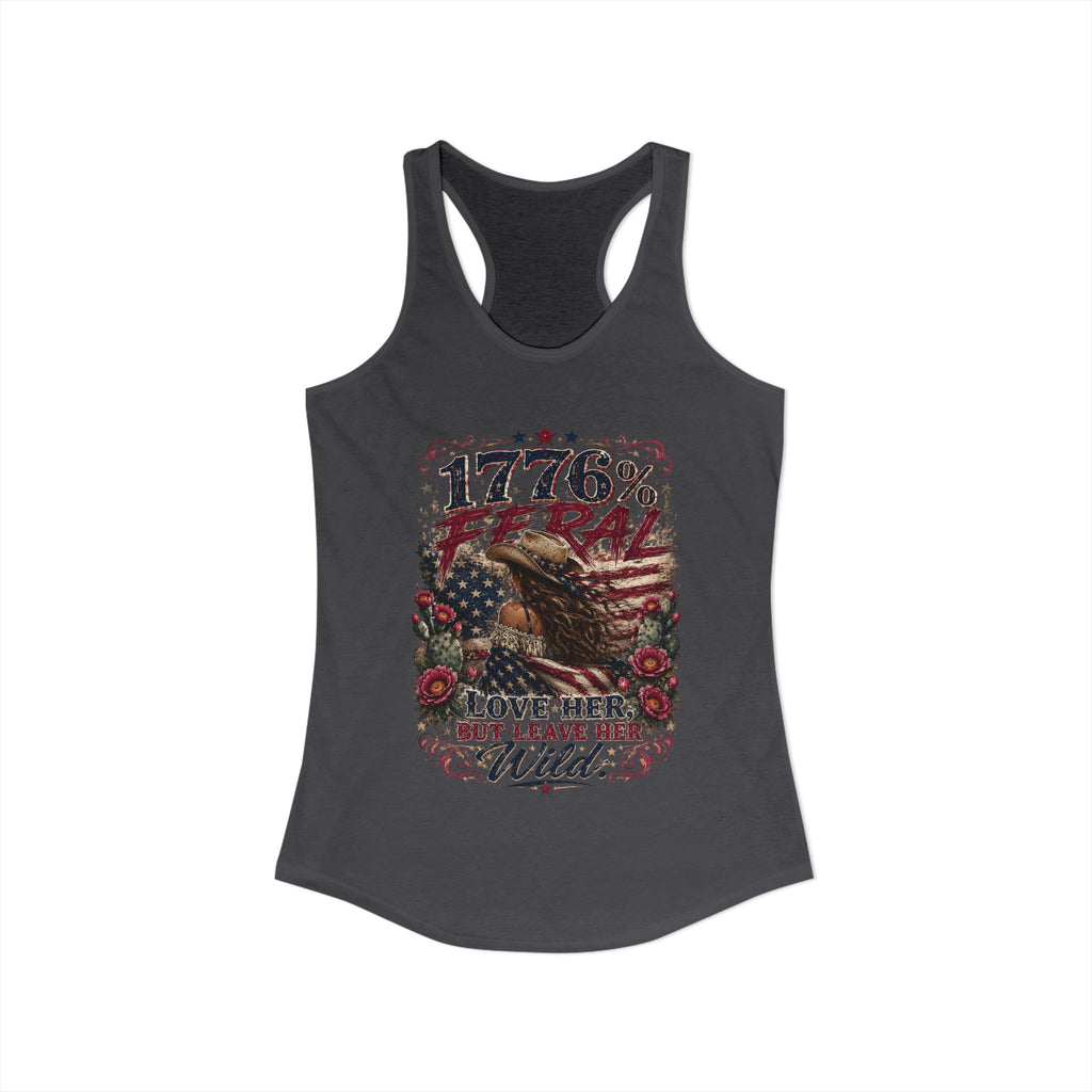 Leave Her Wild Cactus Flower Racerback Tank — 1776% Feral Collection