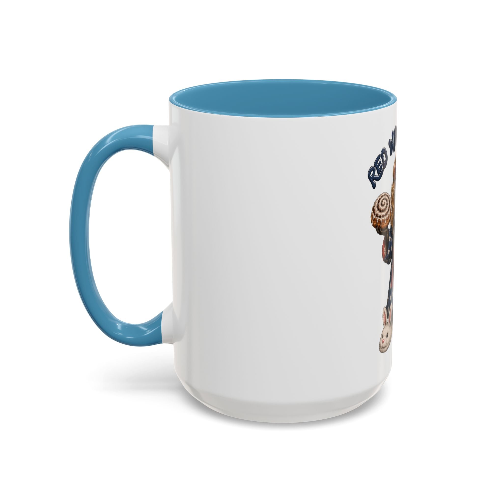 Red White and Feral Raccoon Coffee Mug