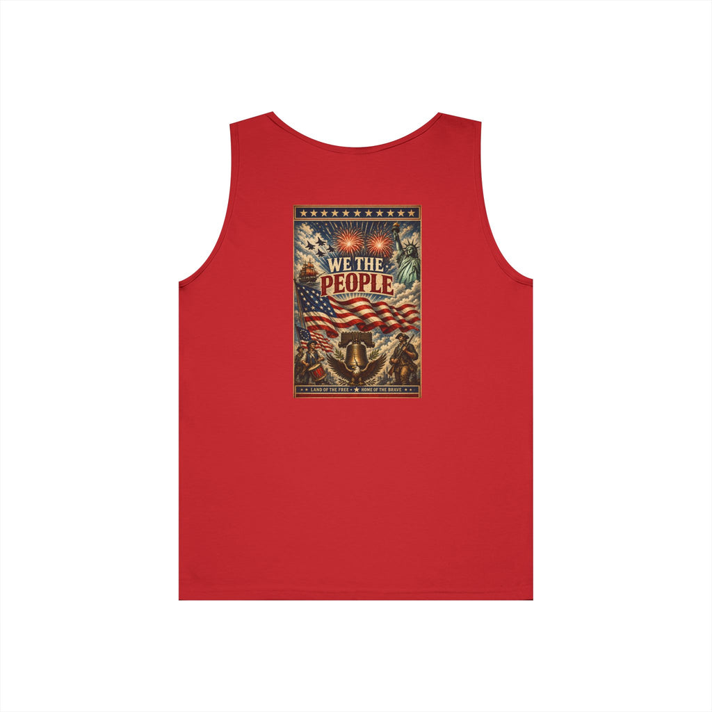Patriotic "We The People" 4th of July Theme Graphic Tank Top