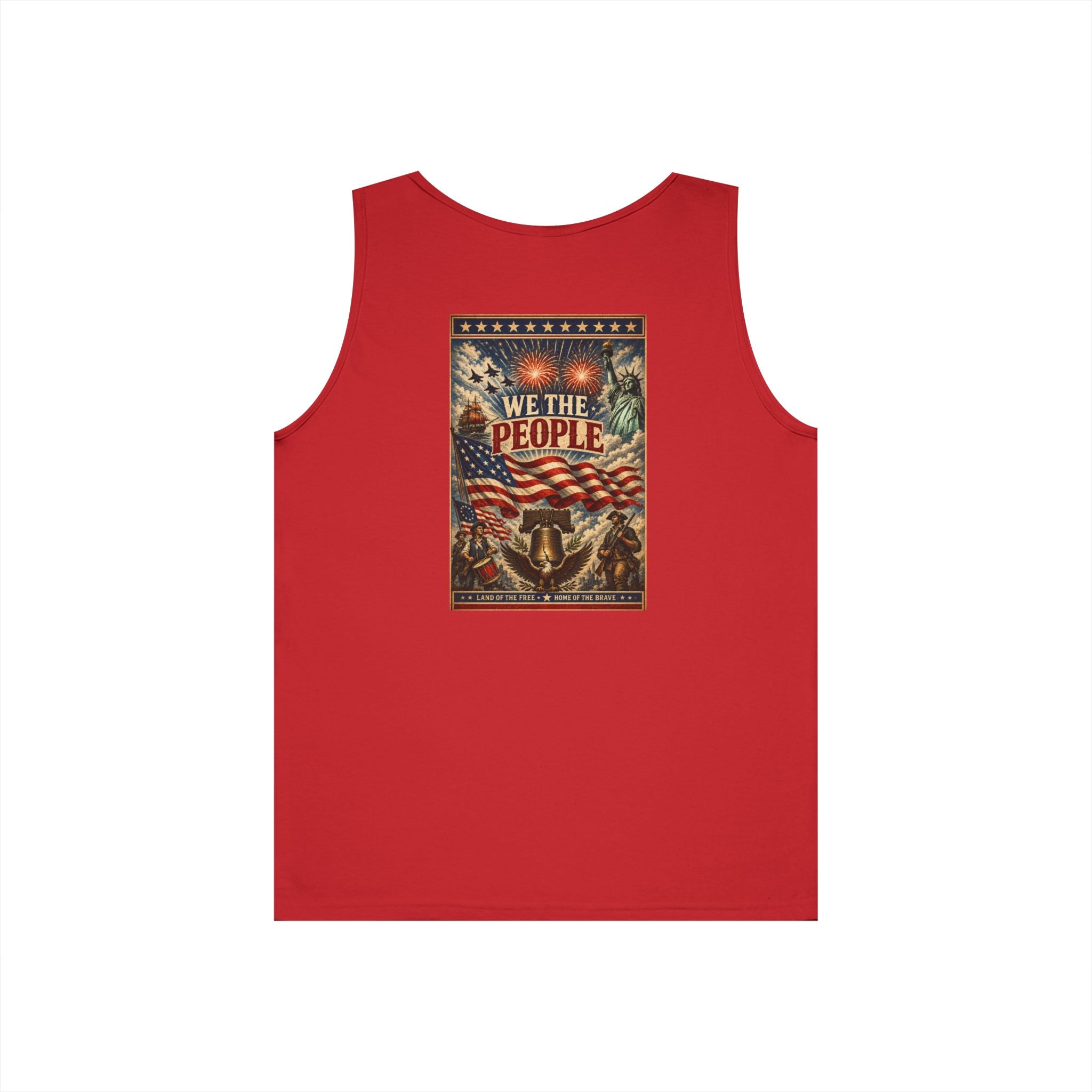 Patriotic "We The People" 4th of July Theme Graphic Tank Top
