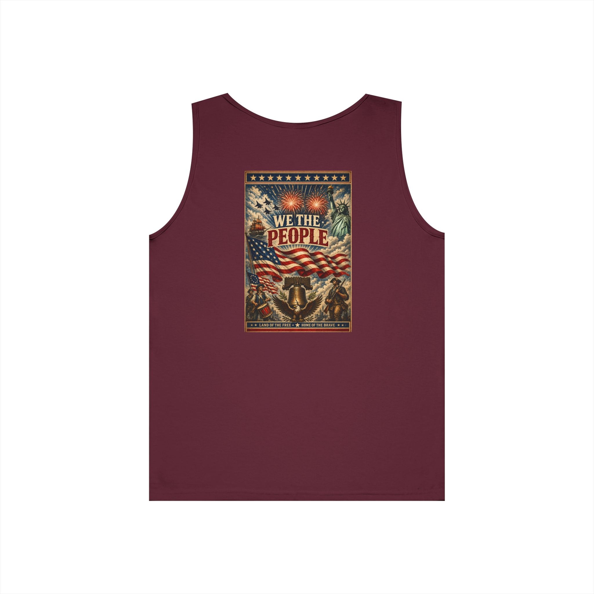 Patriotic "We The People" 4th of July Theme Graphic Tank Top