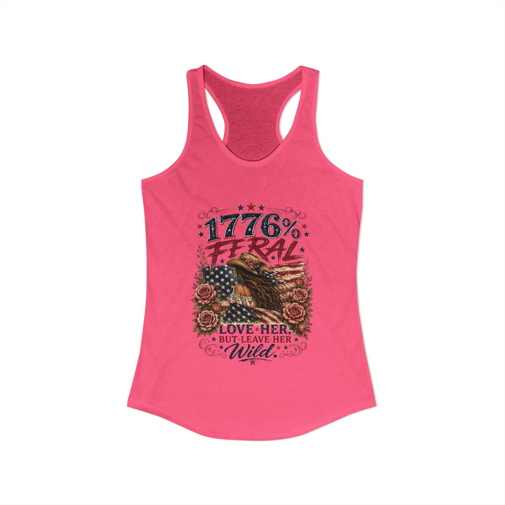 Keep Her Wild 1776% Feral Roses Racerback Tank