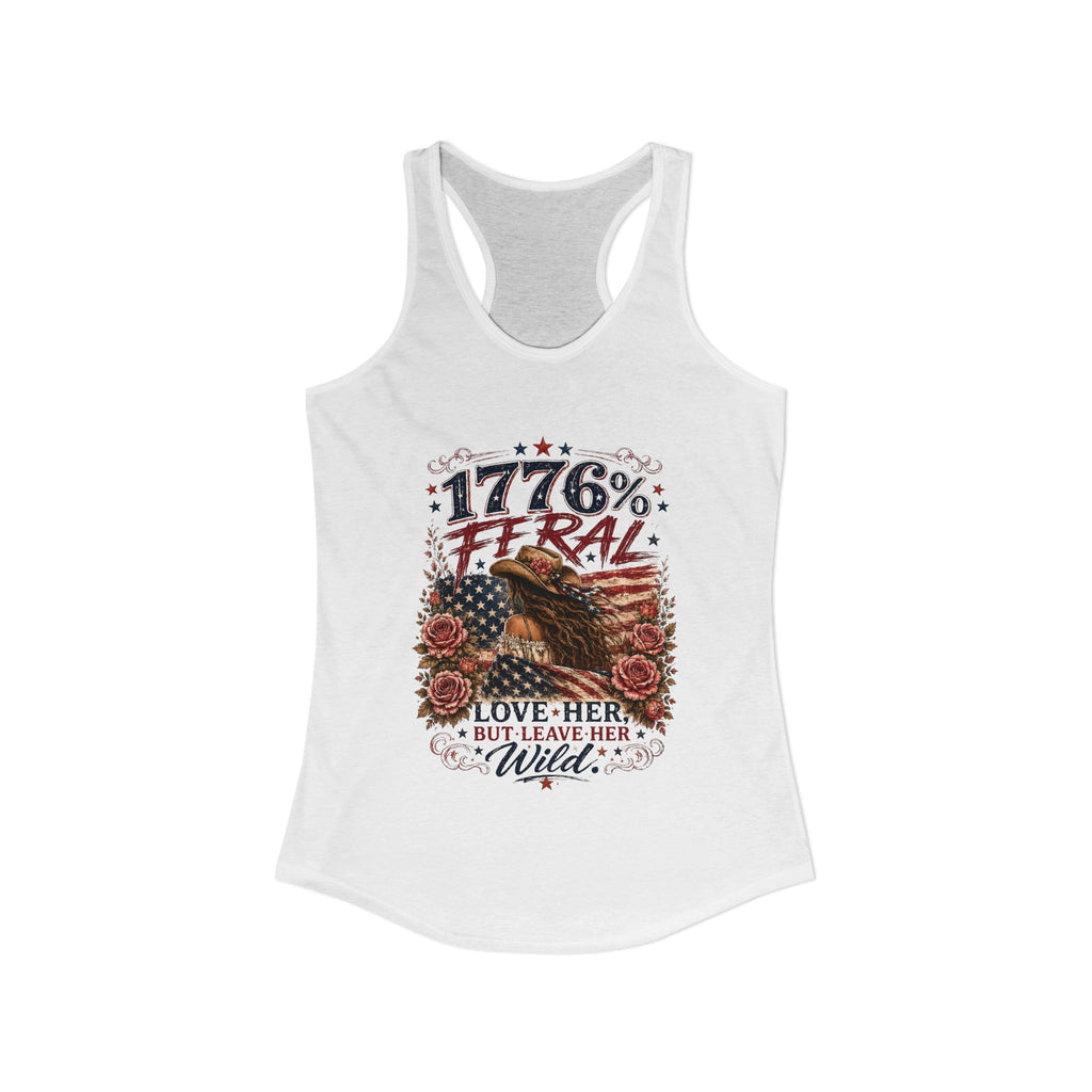 Keep Her Wild 1776% Feral Roses Racerback Tank