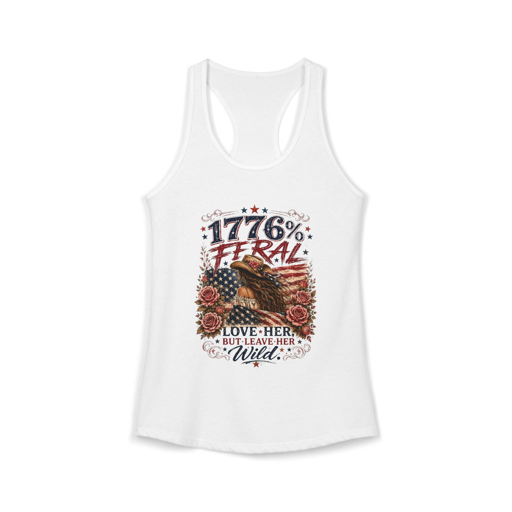 Keep Her Wild 1776% Feral Roses Racerback Tank