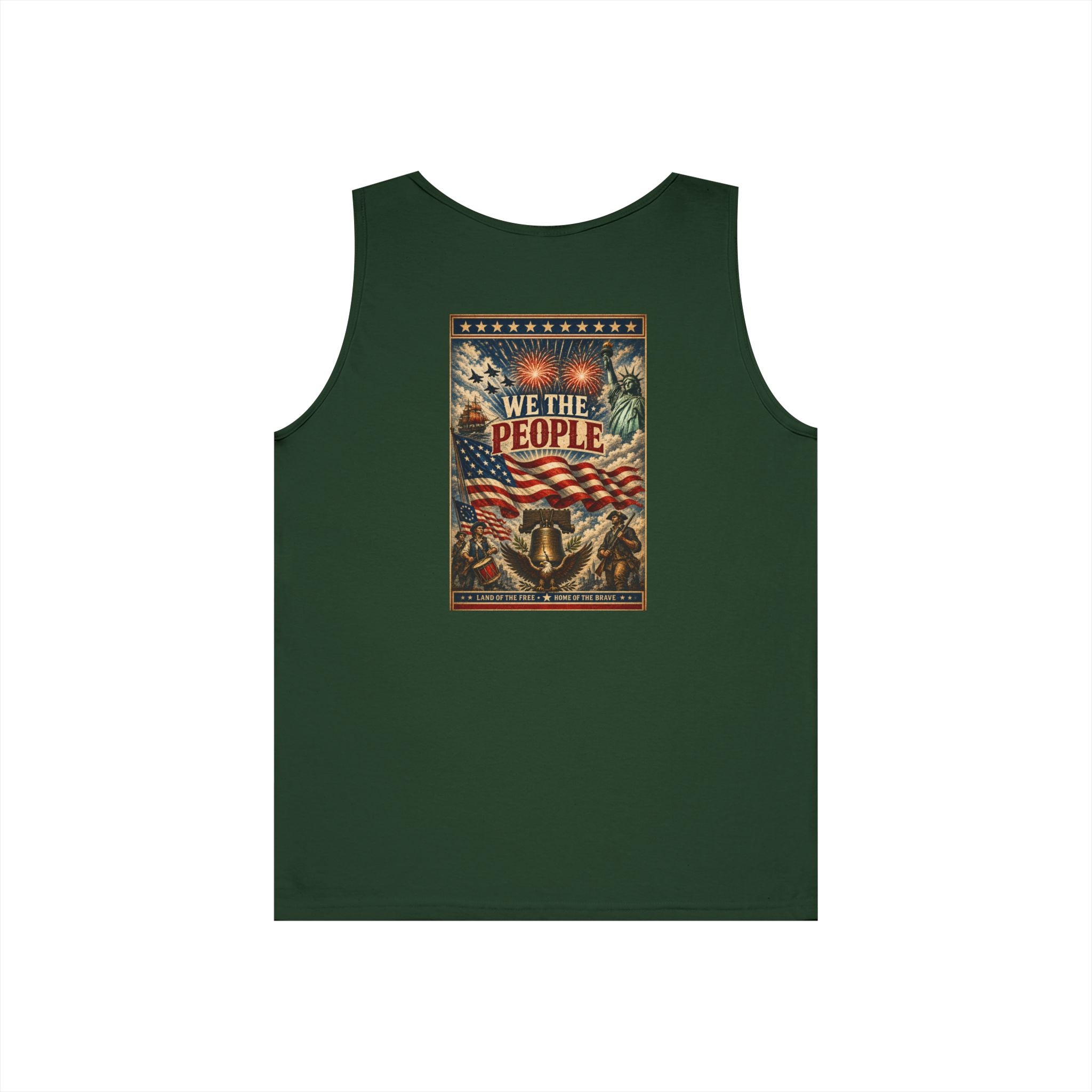 Patriotic "We The People" 4th of July Theme Graphic Tank Top