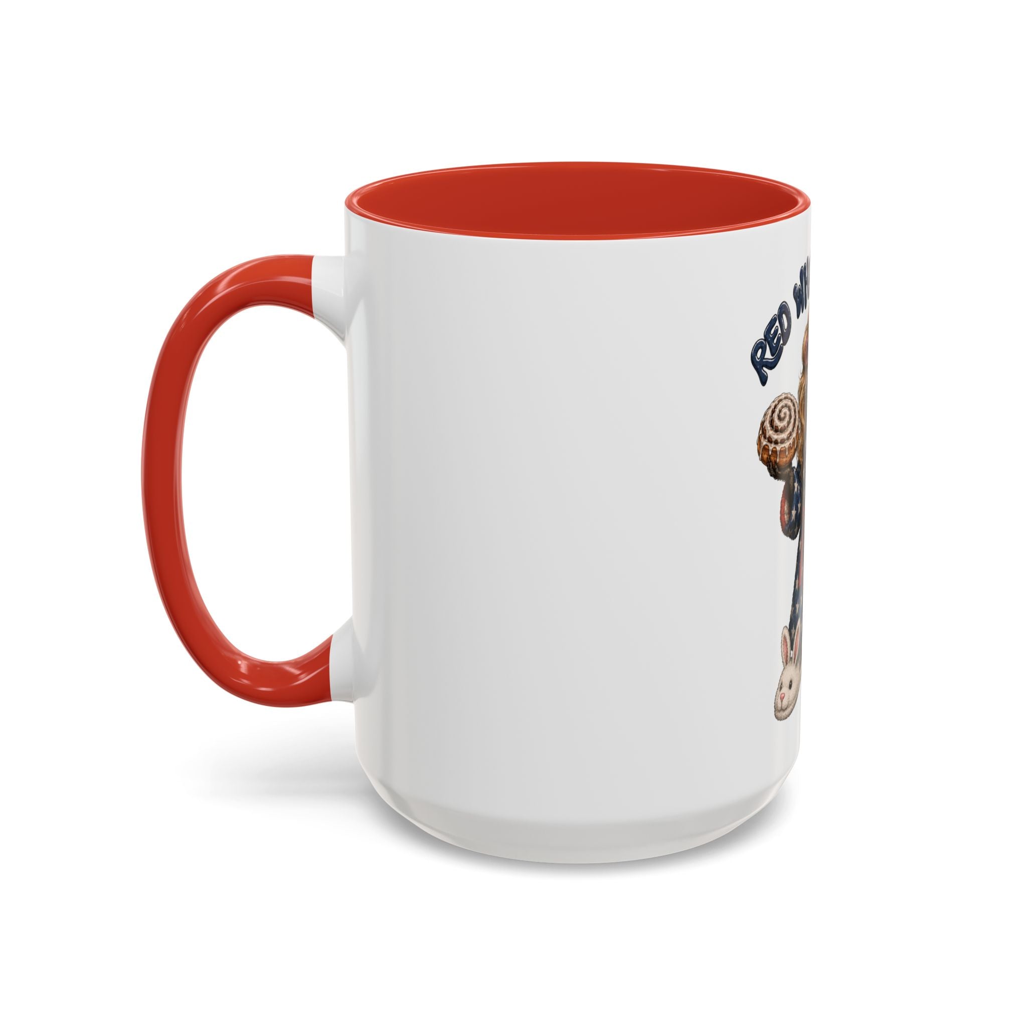 Red White and Feral Raccoon Coffee Mug