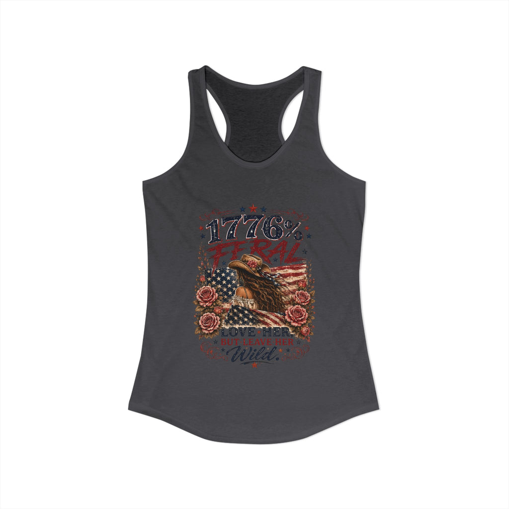 Keep Her Wild 1776% Feral Roses Racerback Tank