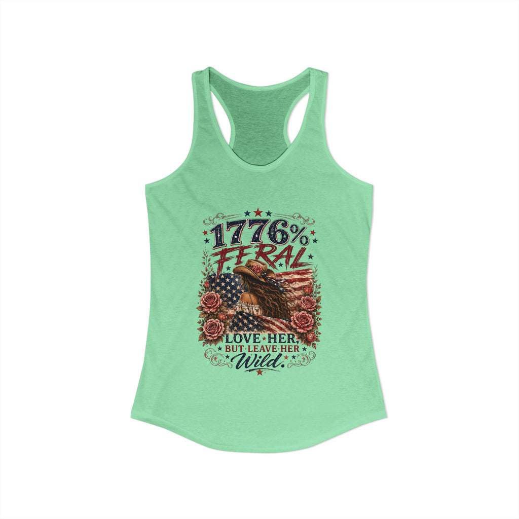 Keep Her Wild 1776% Feral Roses Racerback Tank