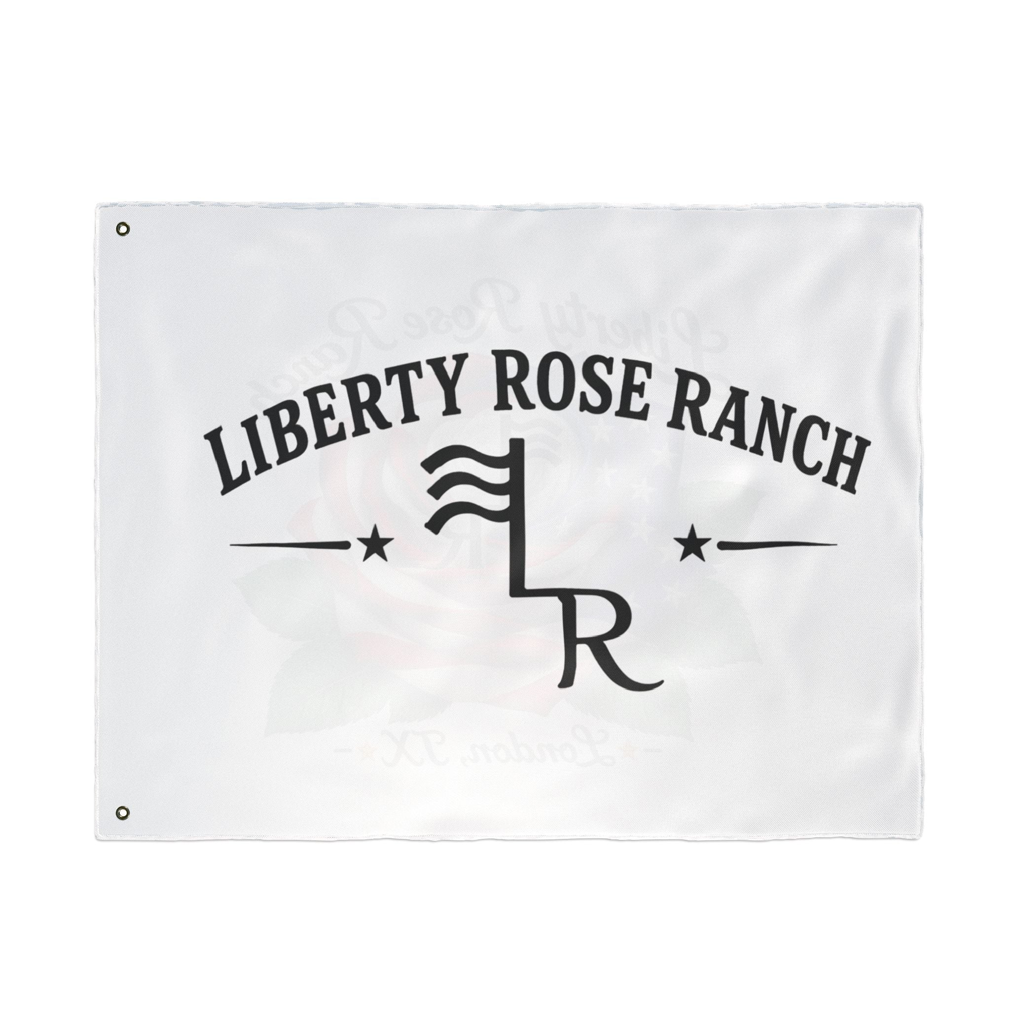 Liberty Rose Ranch Double-Sided Flag — Liberty Rose Rose Ranch Banner (London, TX)