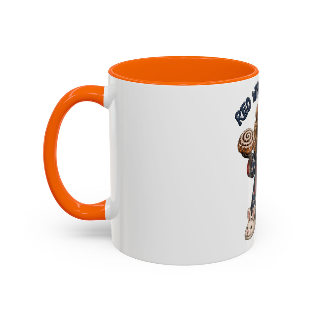 Red White and Feral Raccoon Coffee Mug