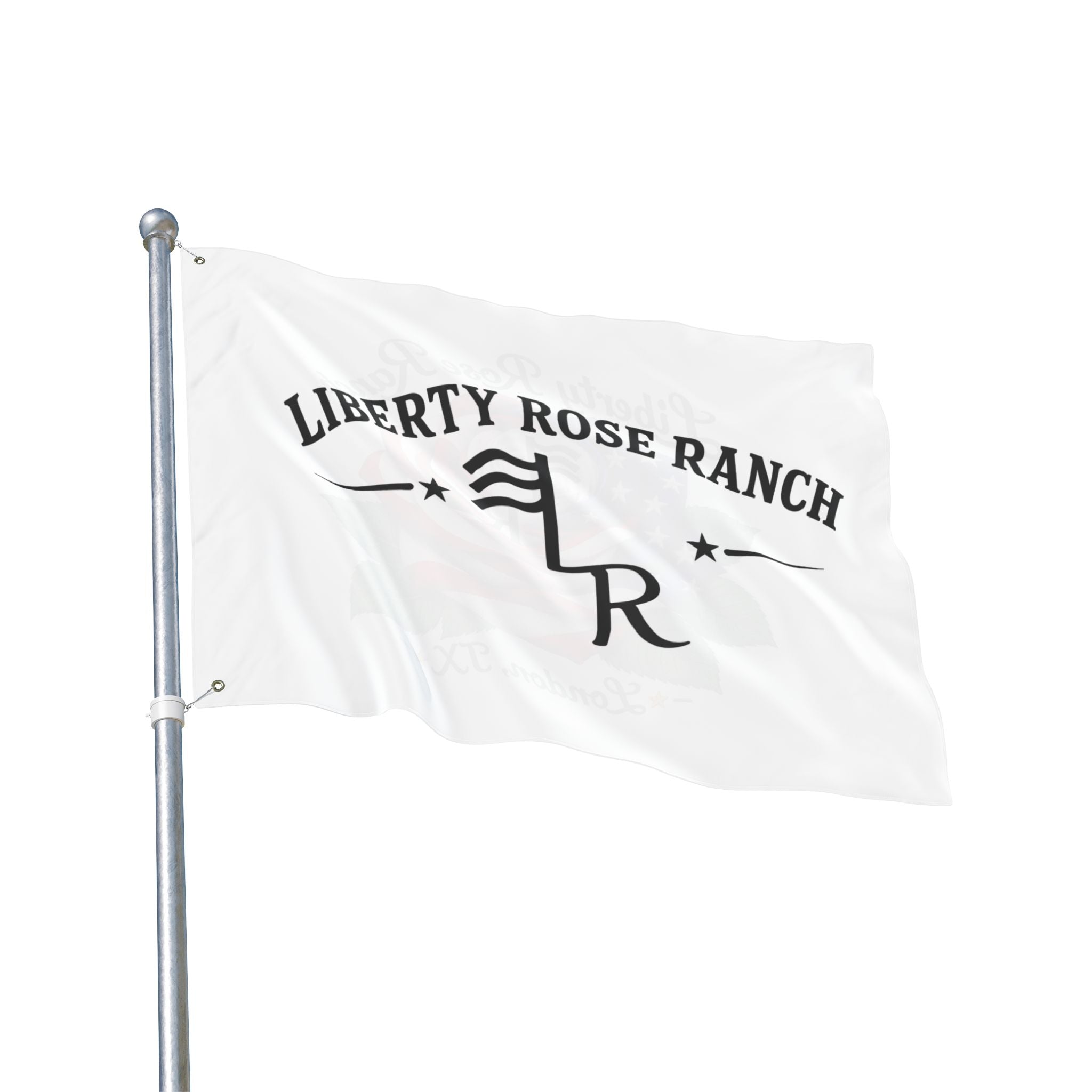 Liberty Rose Ranch Double-Sided Flag — Liberty Rose Rose Ranch Banner (London, TX)