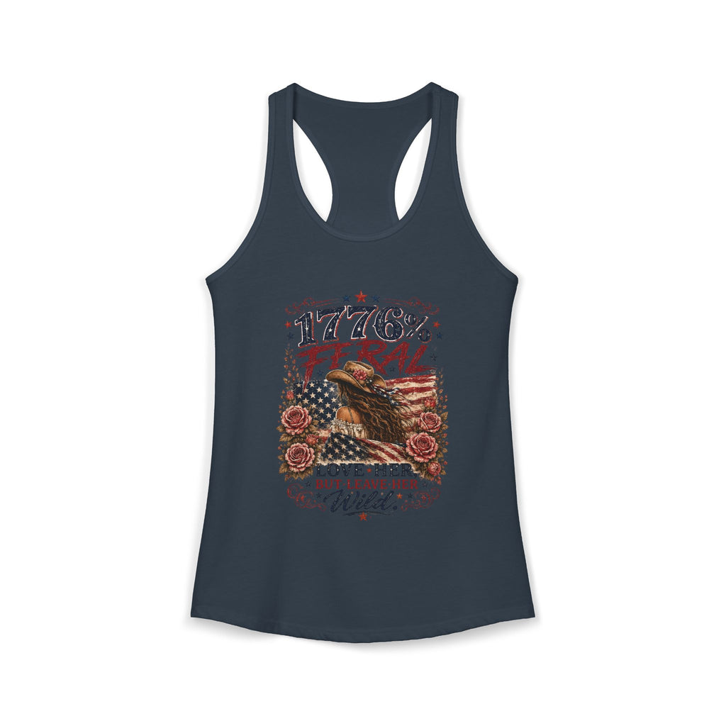 Keep Her Wild 1776% Feral Roses Racerback Tank