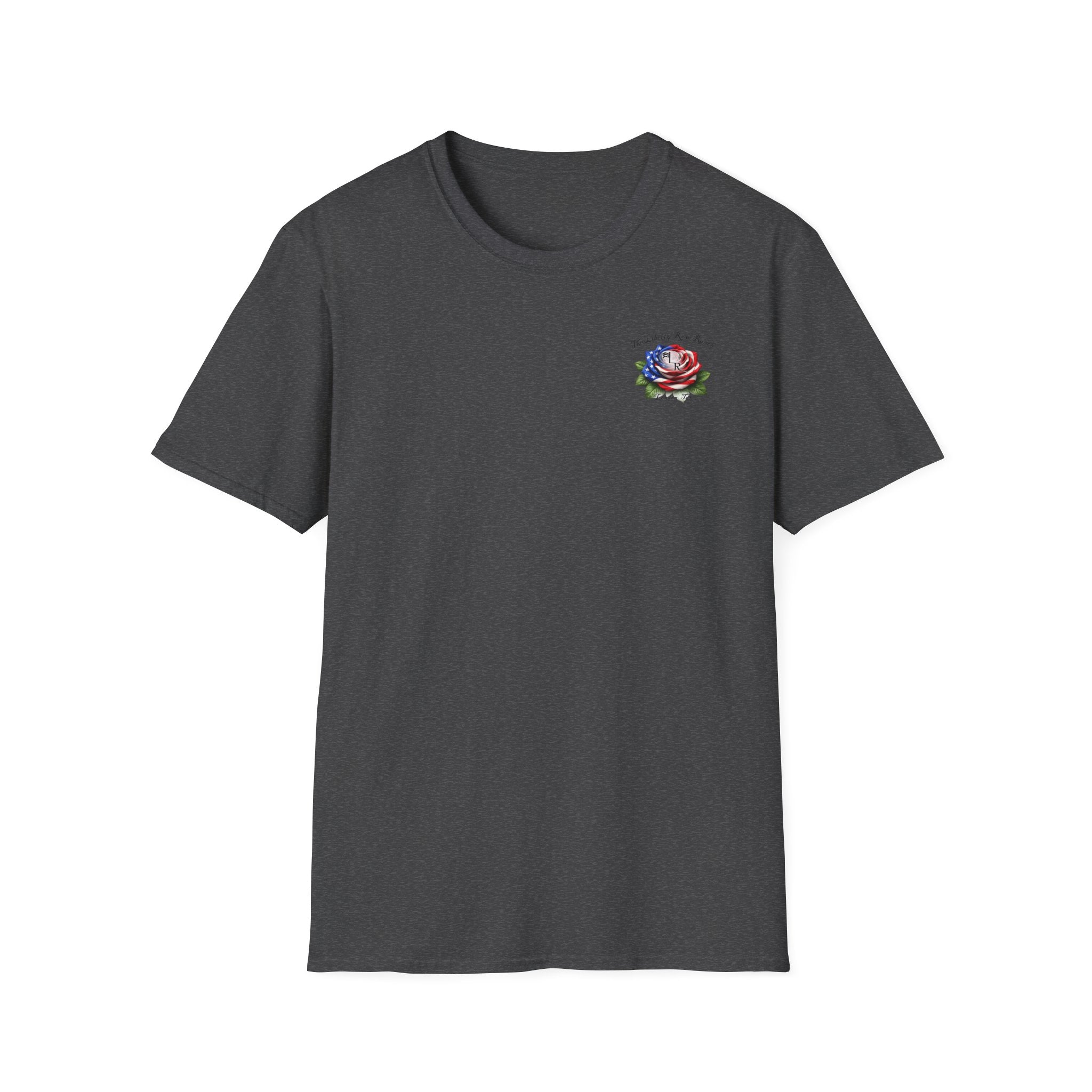 Liberty Rose T-Shirt — "The Liberty Rose Only Blooms in Texas" Patriotic Floral Tee No Background