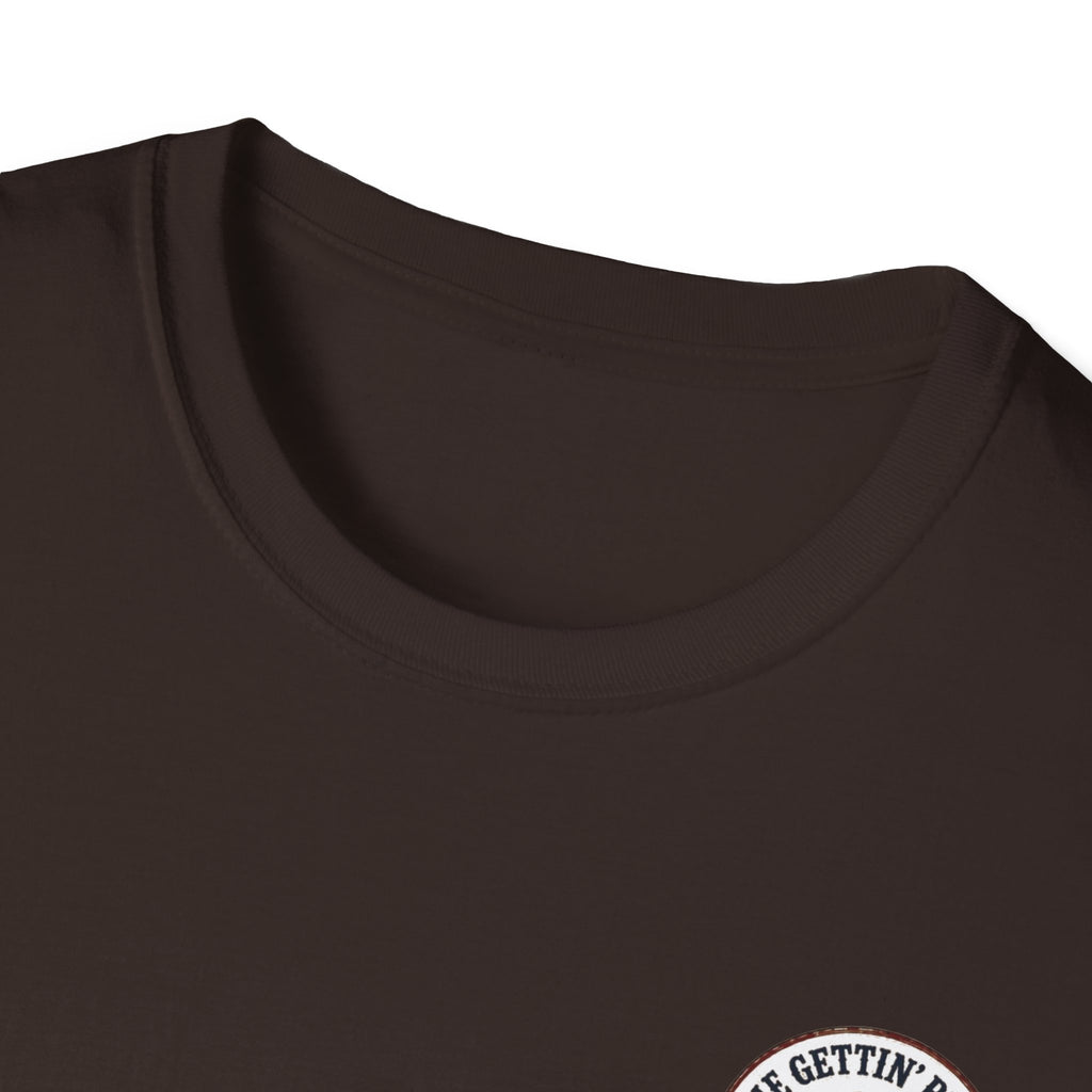 T-Shirt — Savage Baker Patriotic Retro Logo Tee (front chest patch & back graphic)