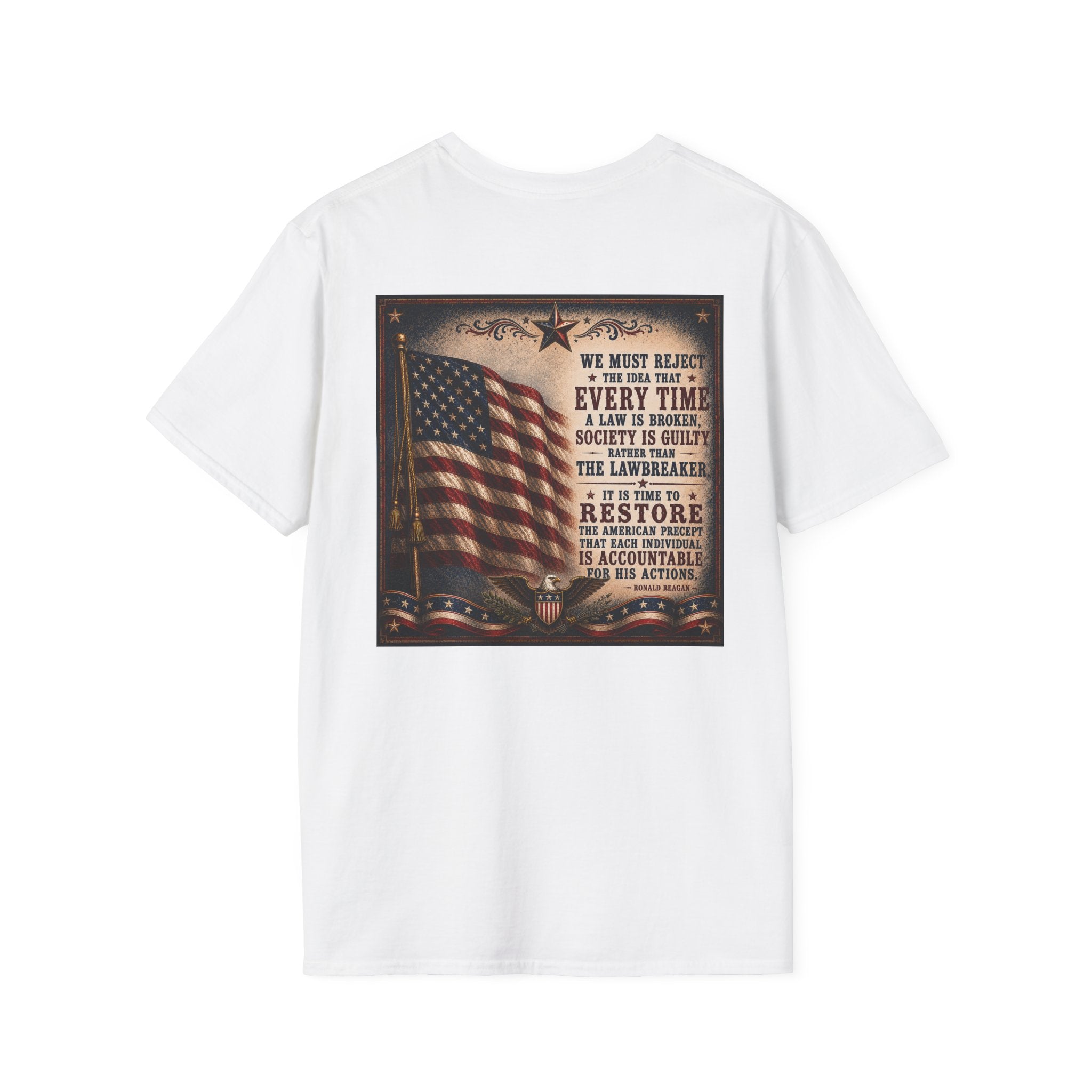 Restore Accountability Reagan Quote T-Shirt — Presidential Collection
