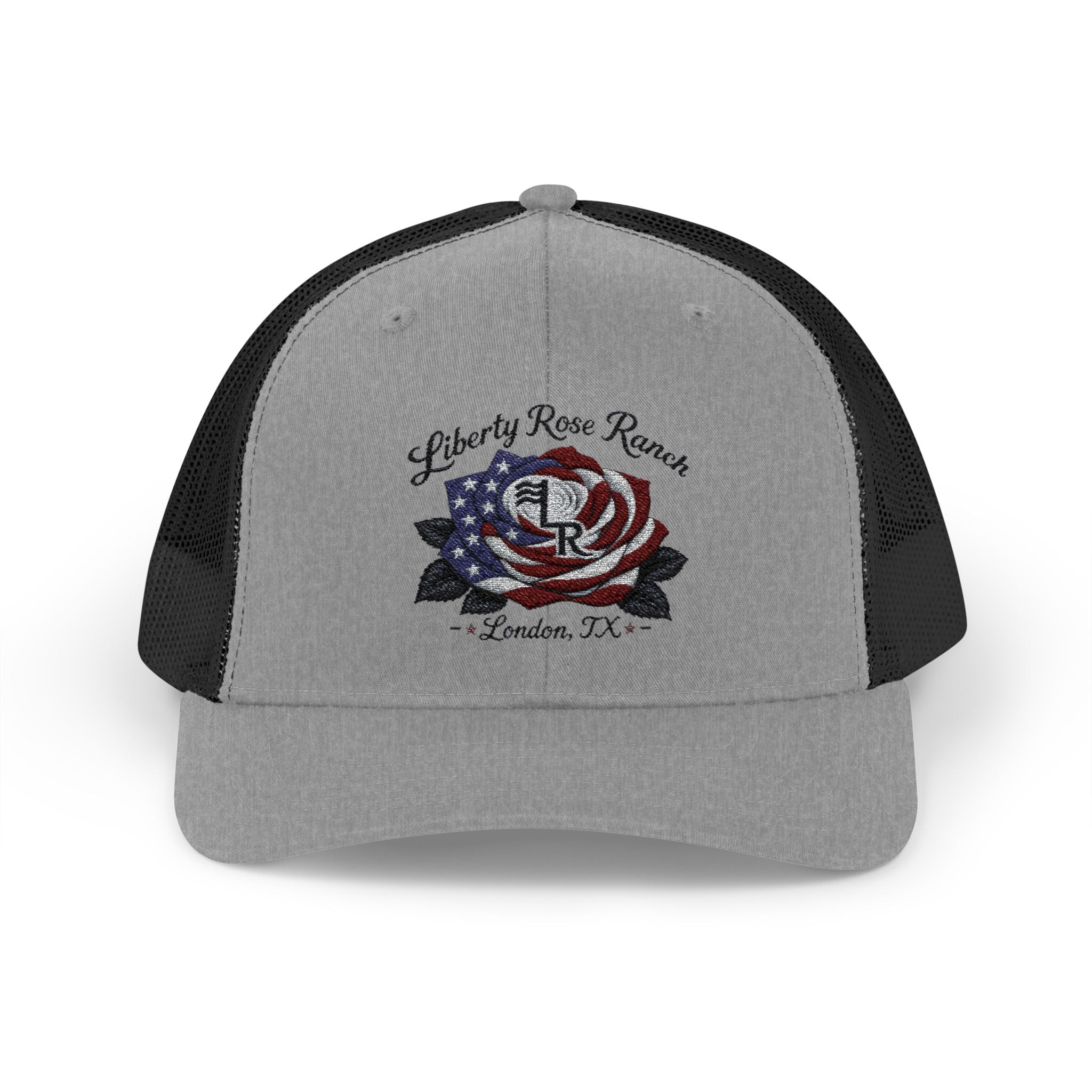 Liberty Rose- Black Leaf Edition, Trucker Cap — Liberty Rose Ranch, London TX Snapback