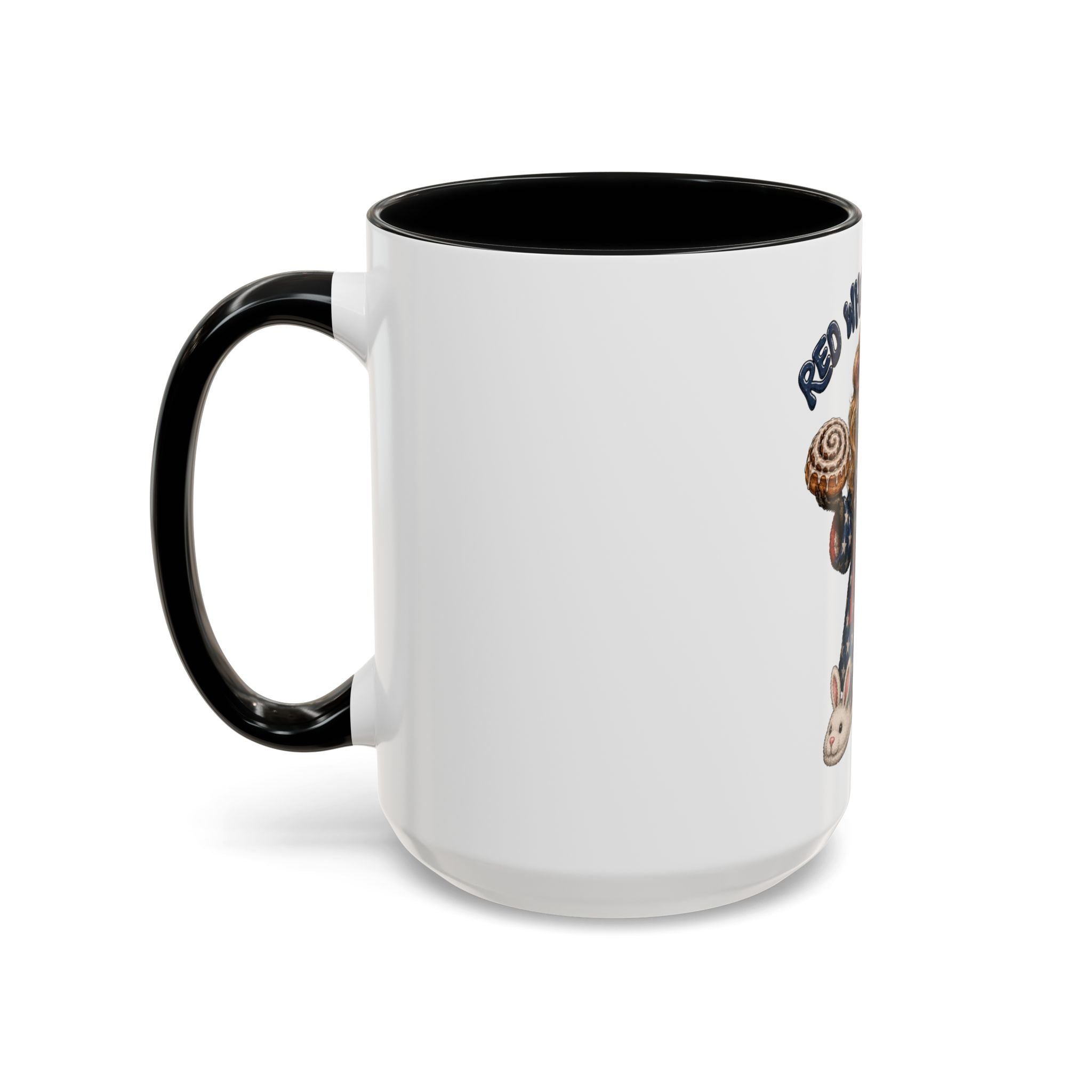 Red White and Feral Raccoon Coffee Mug