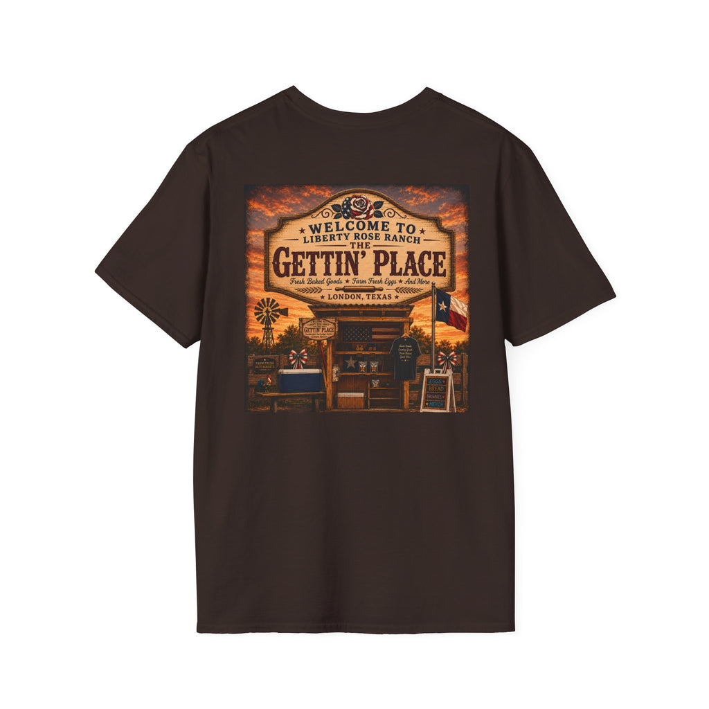 Gettin' Place Ranch T-Shirt – Welcome to Liberty Rose Retro Western Tee