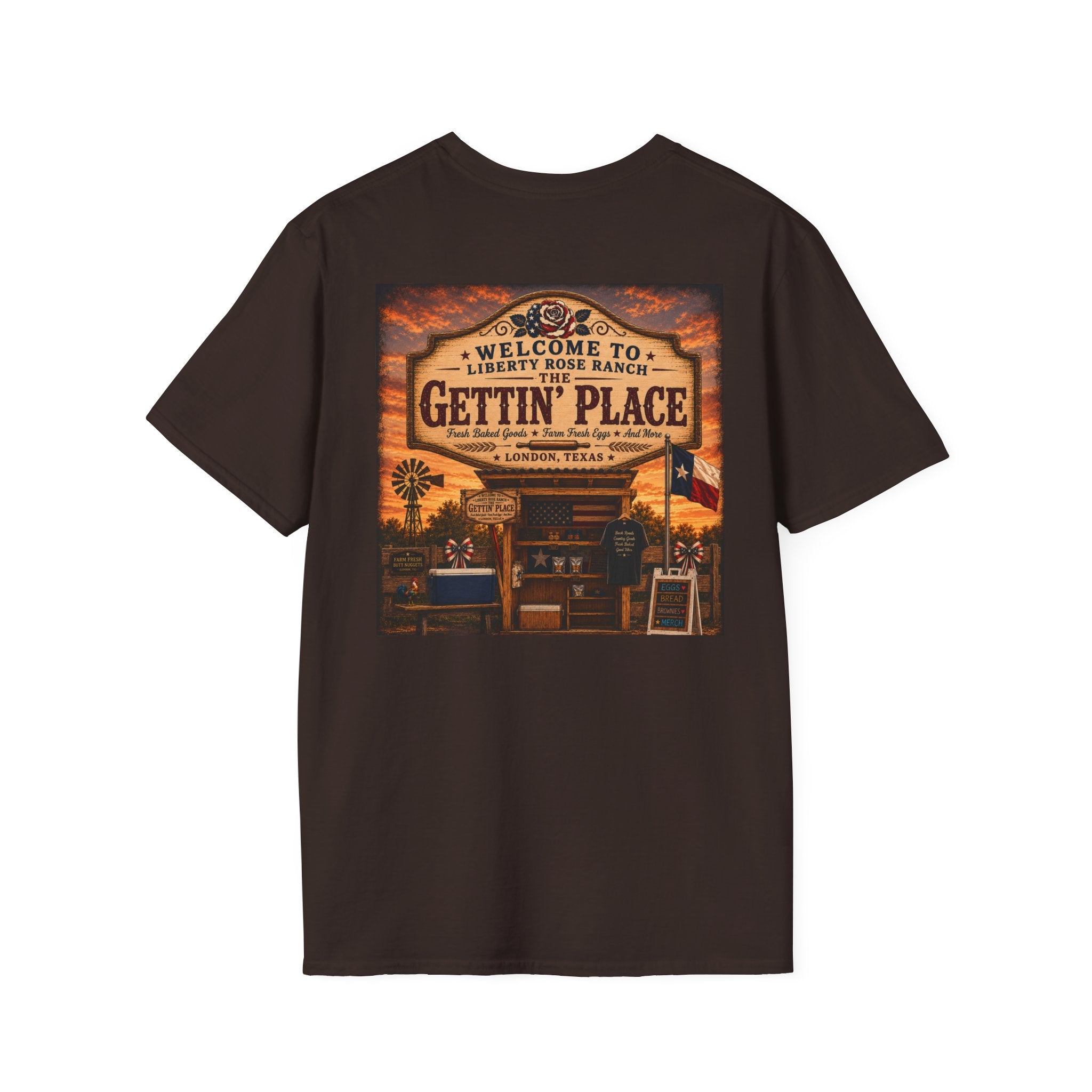 Gettin' Place Ranch T-Shirt – Welcome to Liberty Rose Retro Western Tee