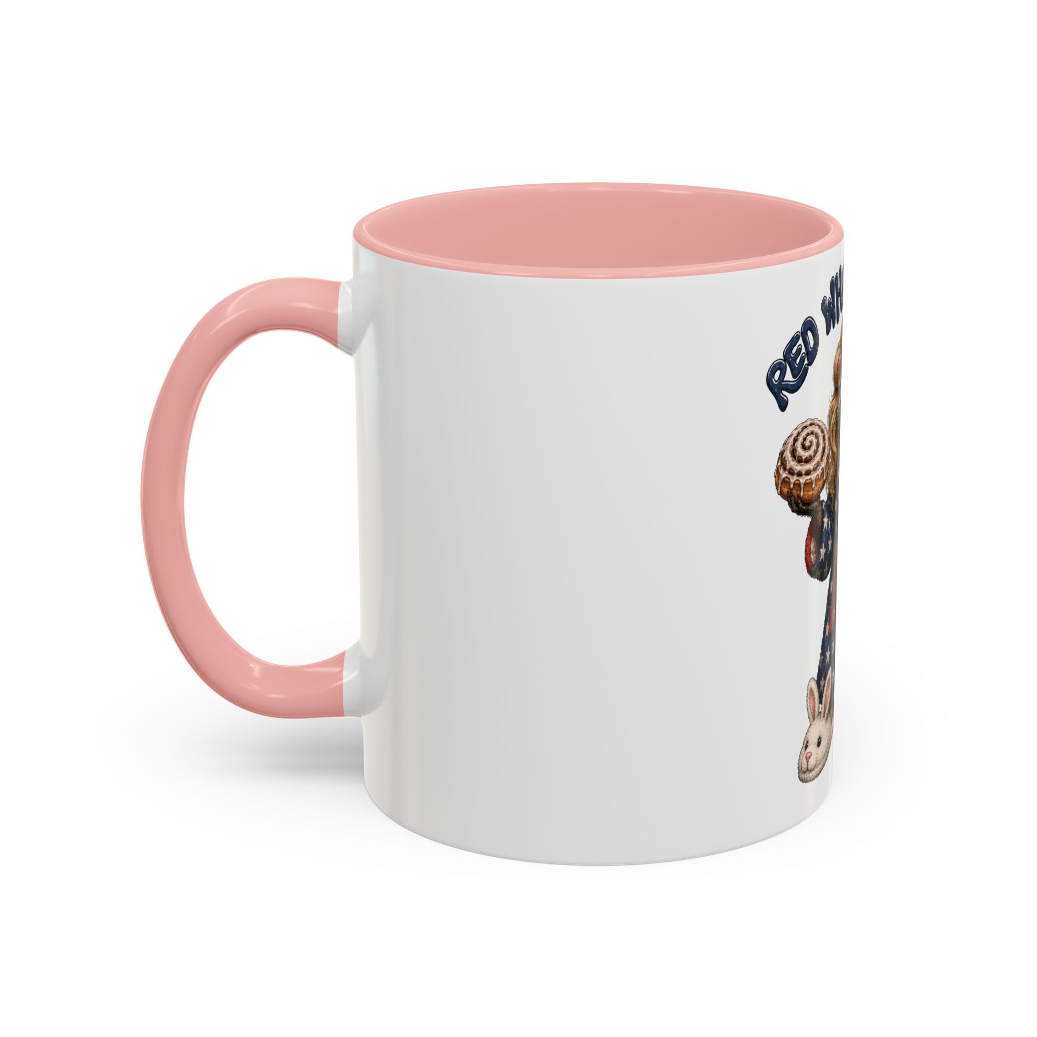 Red White and Feral Raccoon Coffee Mug
