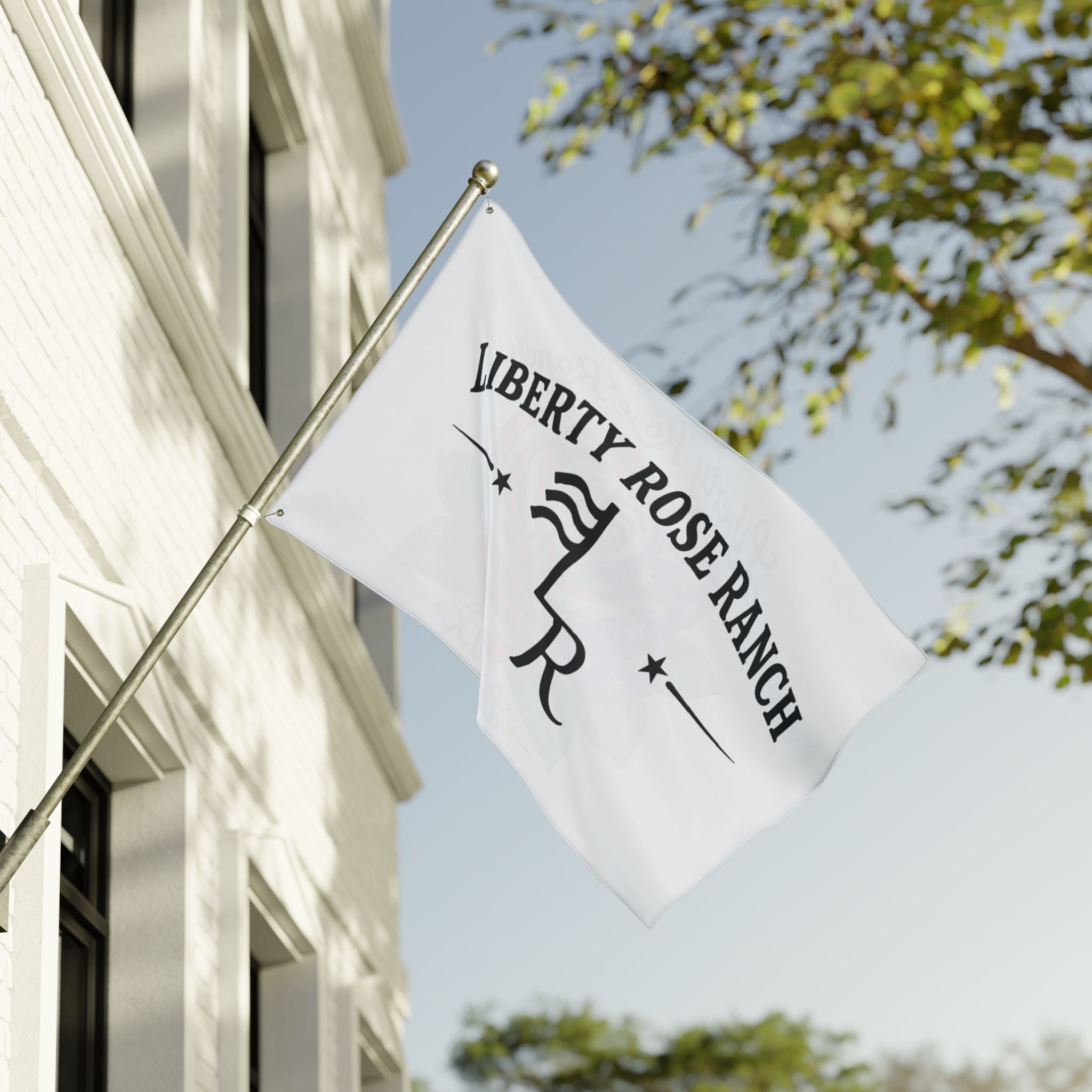 Liberty Rose Ranch Double-Sided Flag — Liberty Rose Rose Ranch Banner (London, TX)
