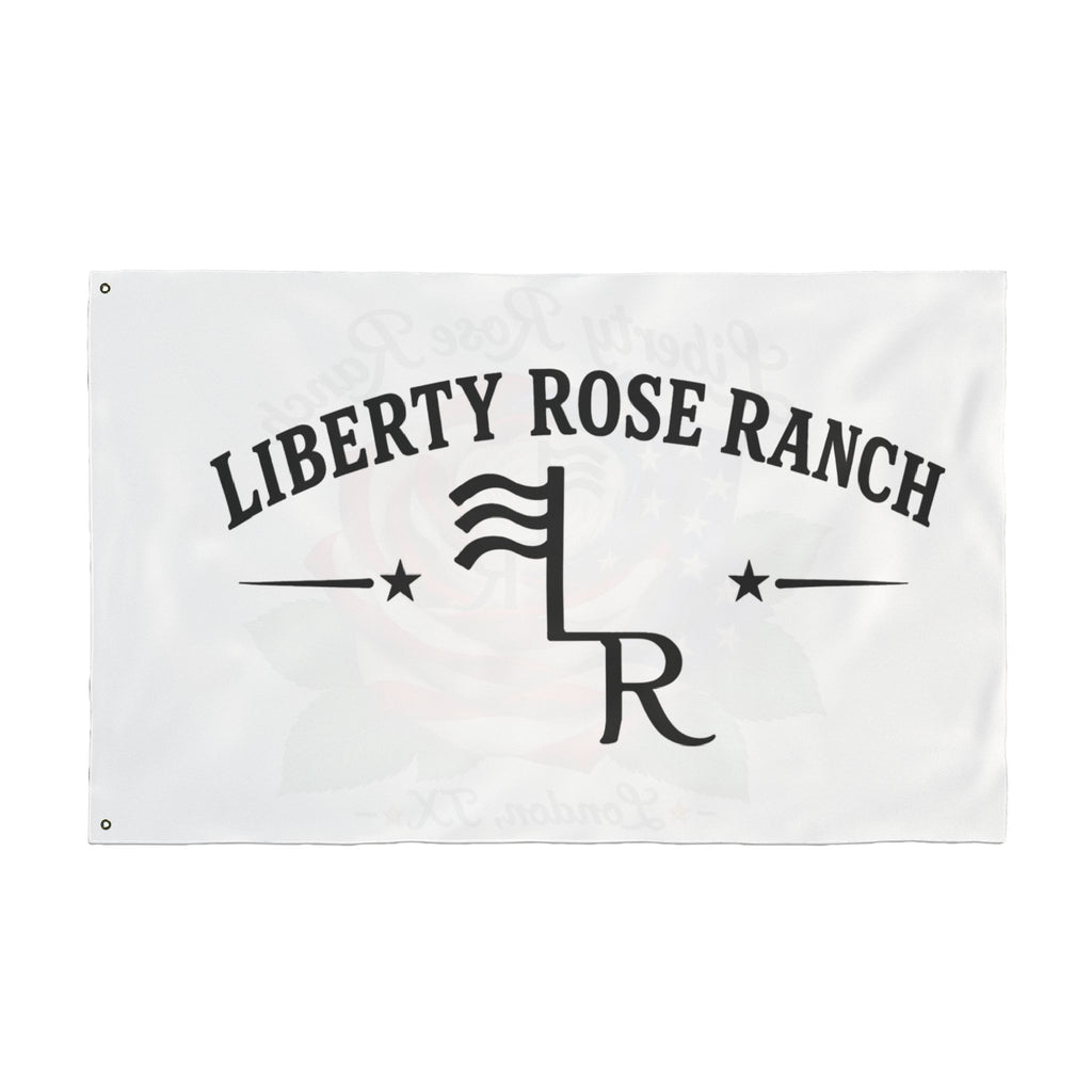 Liberty Rose Ranch Double-Sided Flag — Liberty Rose Rose Ranch Banner (London, TX)