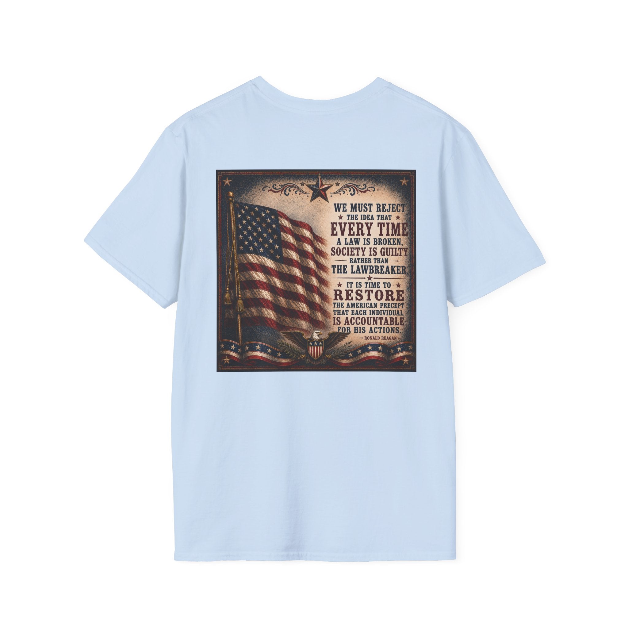 Restore Accountability Reagan Quote T-Shirt — Presidential Collection