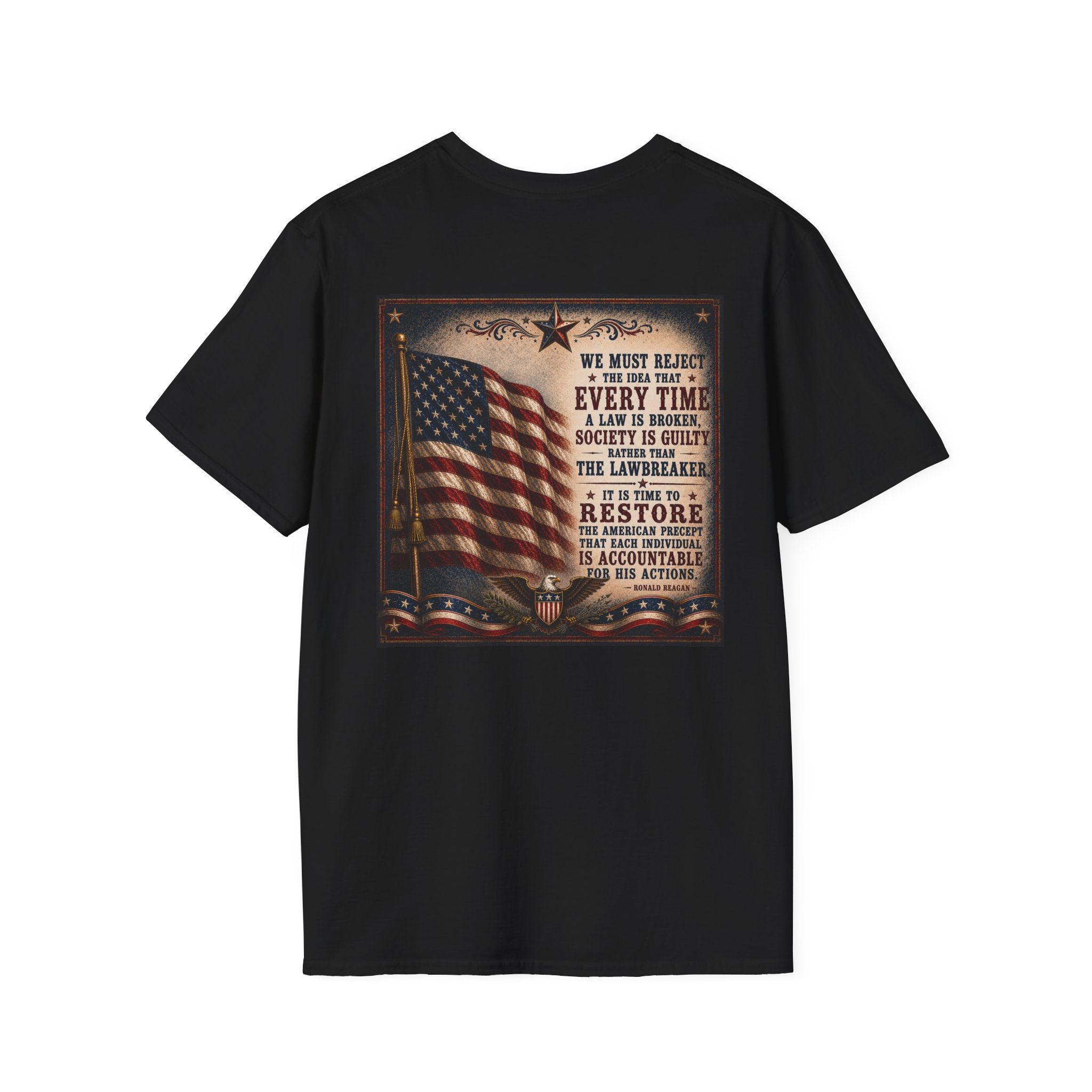 Restore Accountability Reagan Quote T-Shirt — Presidential Collection
